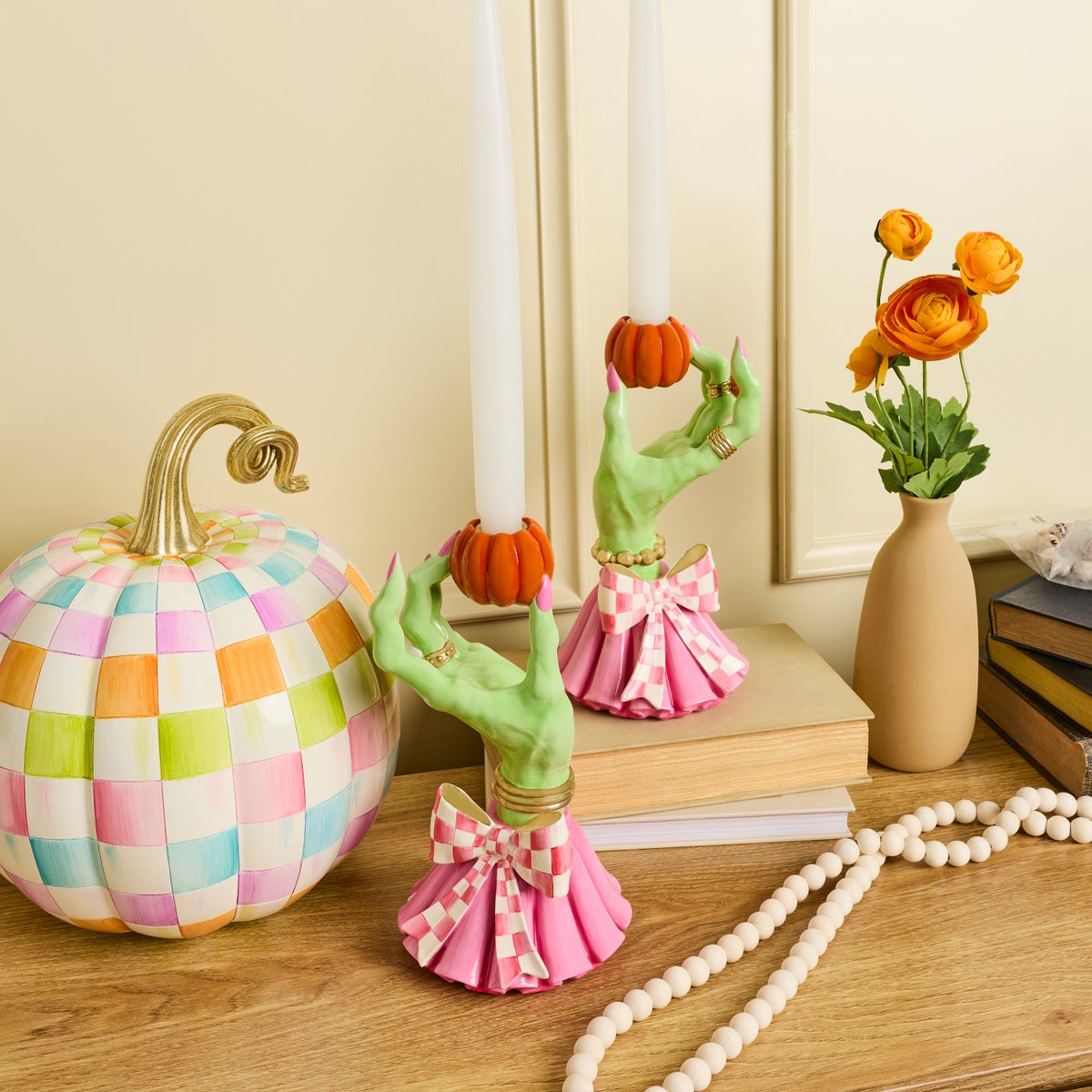 Glam 'o' ween Hand Candle Holders, Set of 2 - Image 2