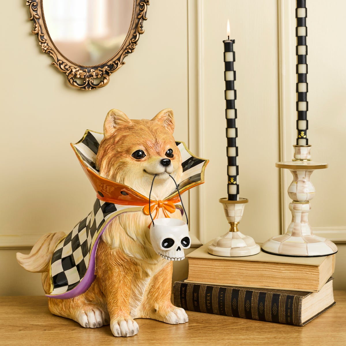 Trick or Treat Pomeranian Dog Figurine - Image 2