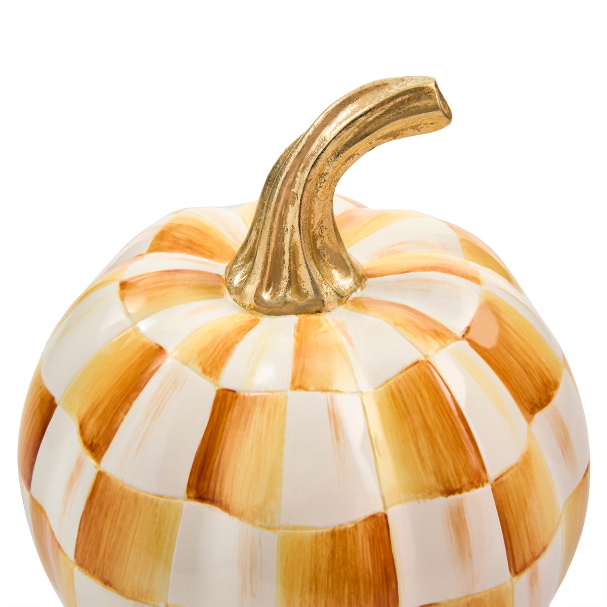 Amber Check Mini Pumpkin - Image 3