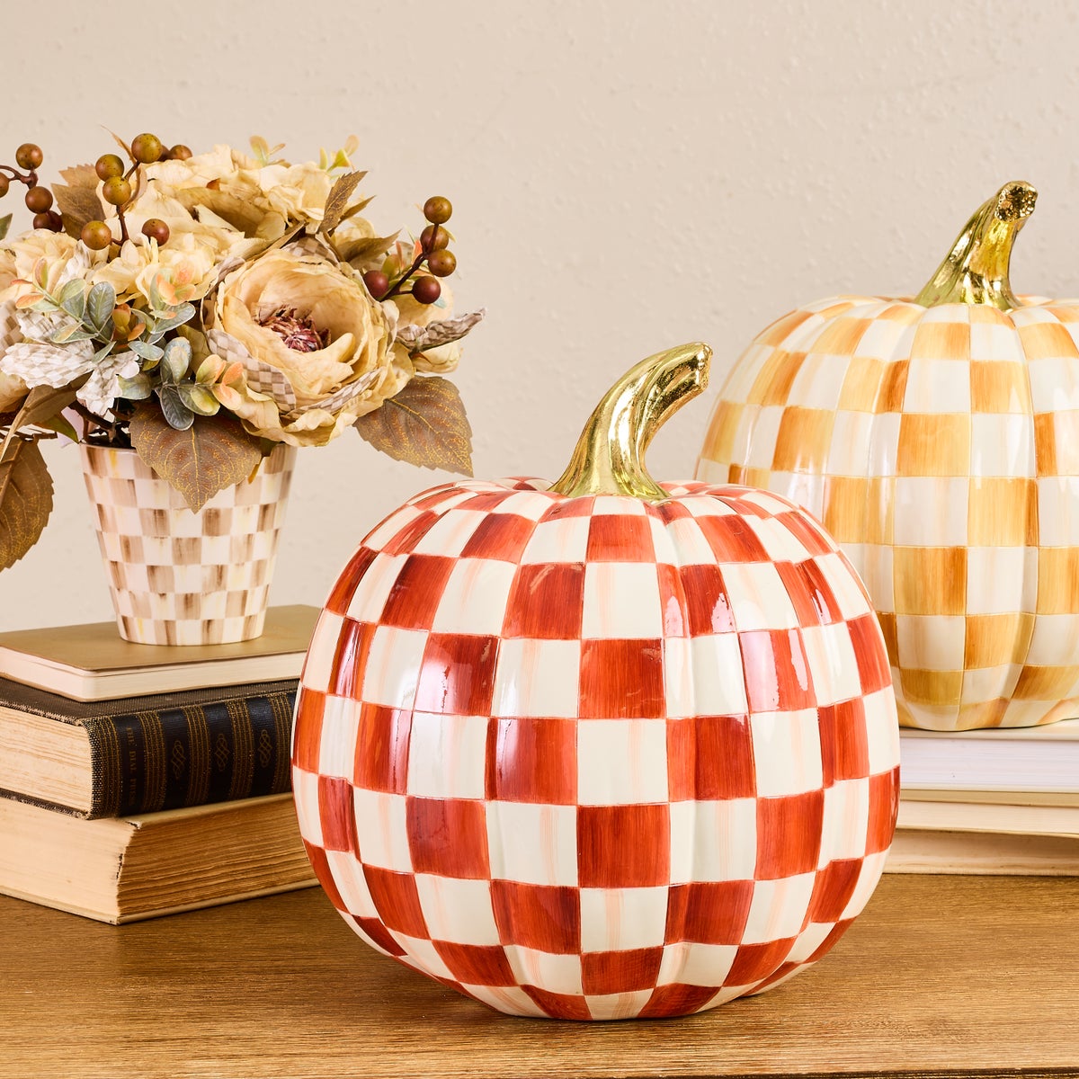Paprika Check Medium Pumpkin - Image 2
