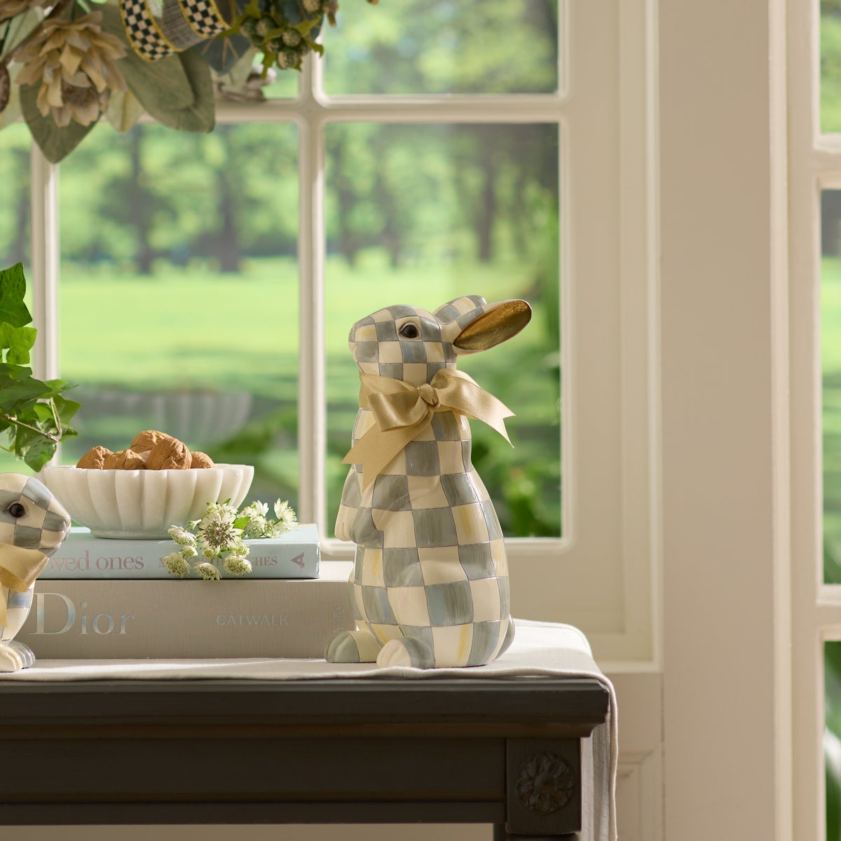 Sterling Check Standing Bunny - Image 2