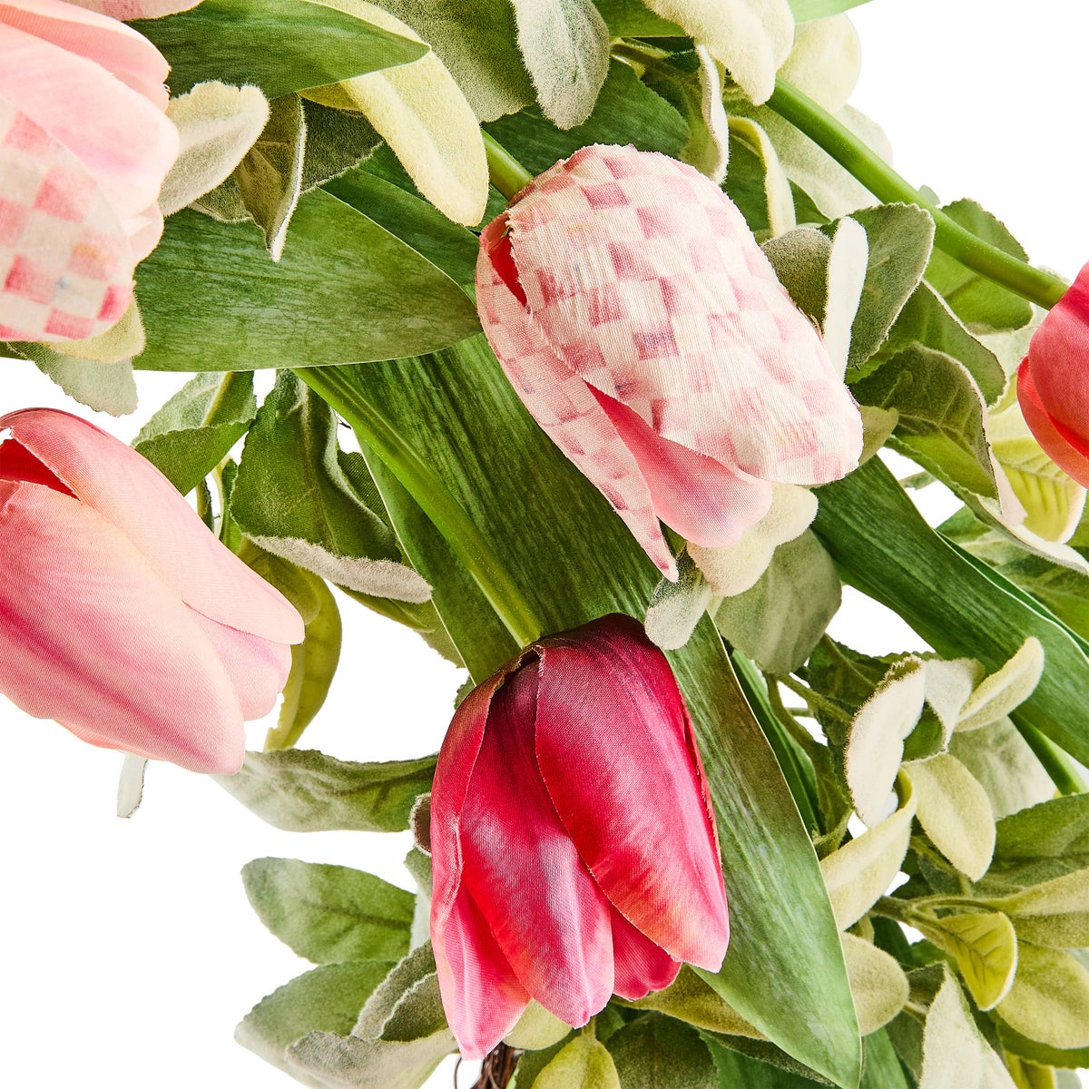 Rosy Check Tulip 28" Wreath - Image 6