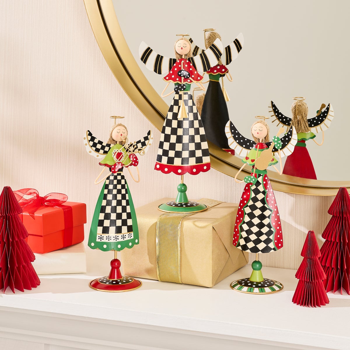 Rejoicing Tin Angels, Set of 3 - Image 2