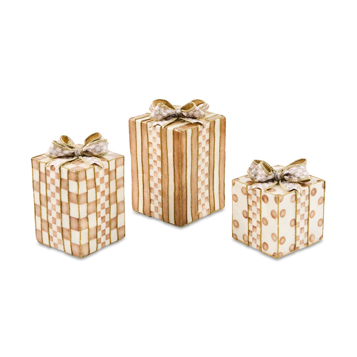 Mocha Capiz Gift Boxes, Set of 3 - Image 3
