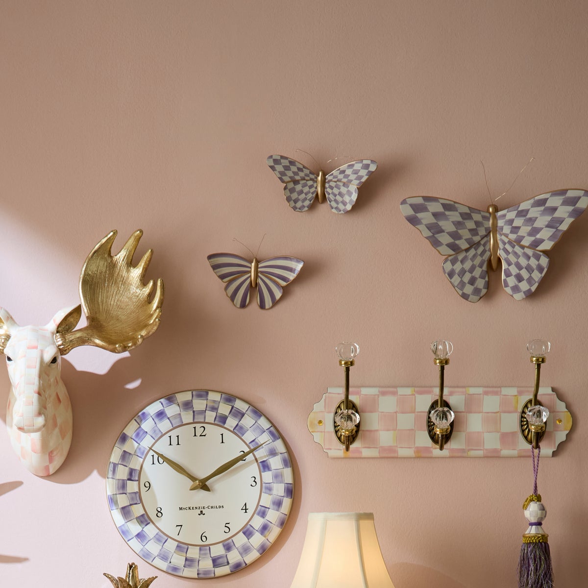 Violet Butterfly Wall Decor Duo - Image 2