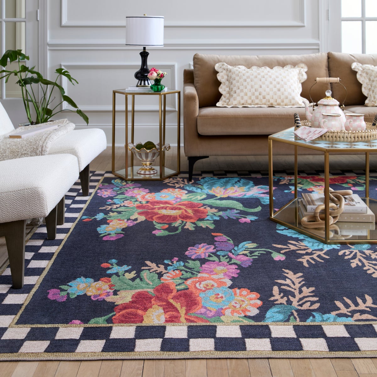 Flower Market 8' x 10' Washable Rug - Image 2