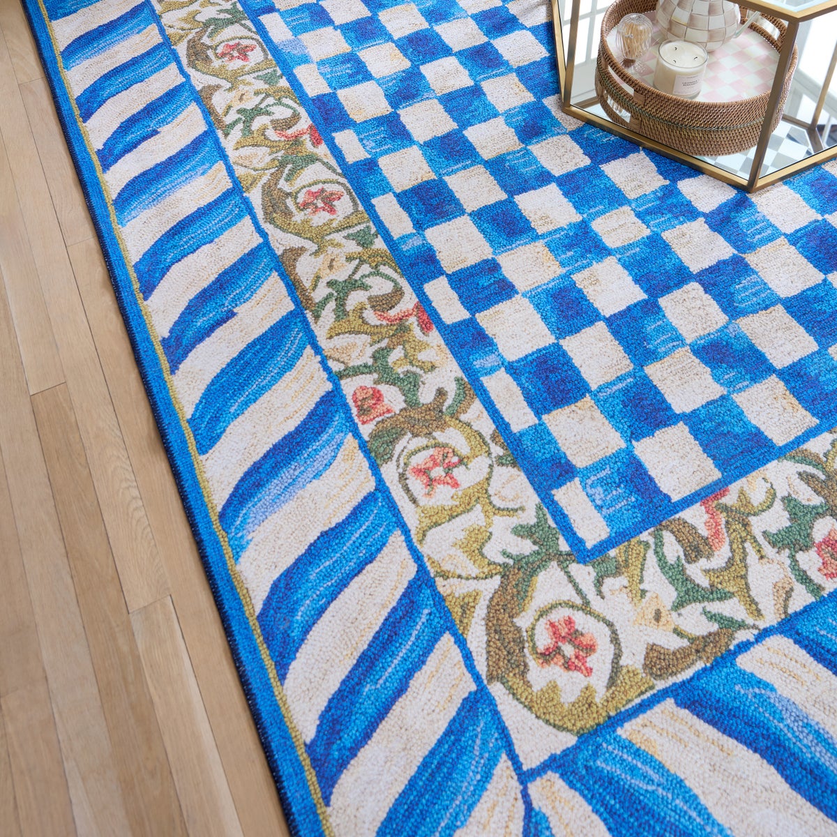 Truly Royal Check 8' x 10' Washable Rug - Image 5