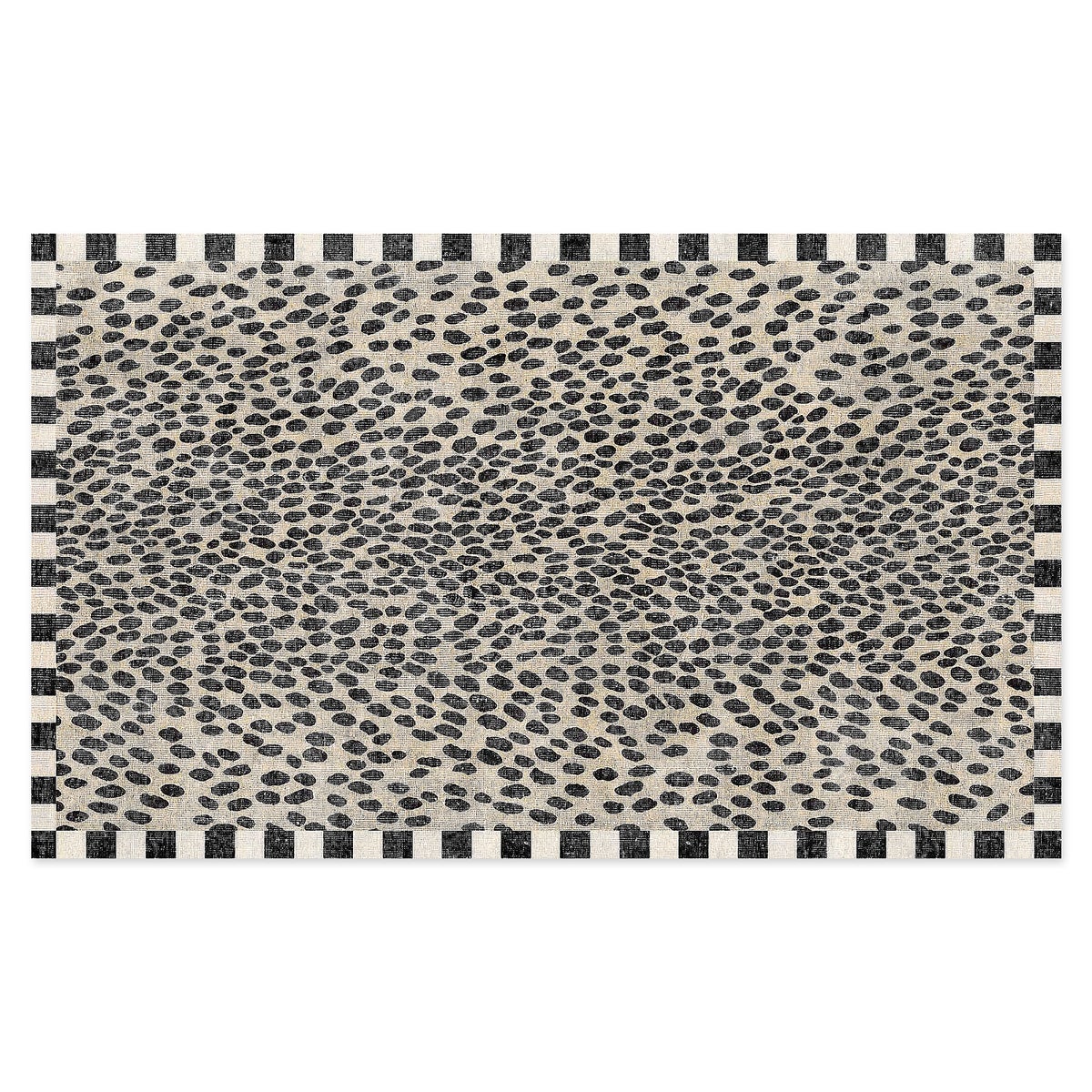 Snow Leopard 2' x 3' Washable Rug