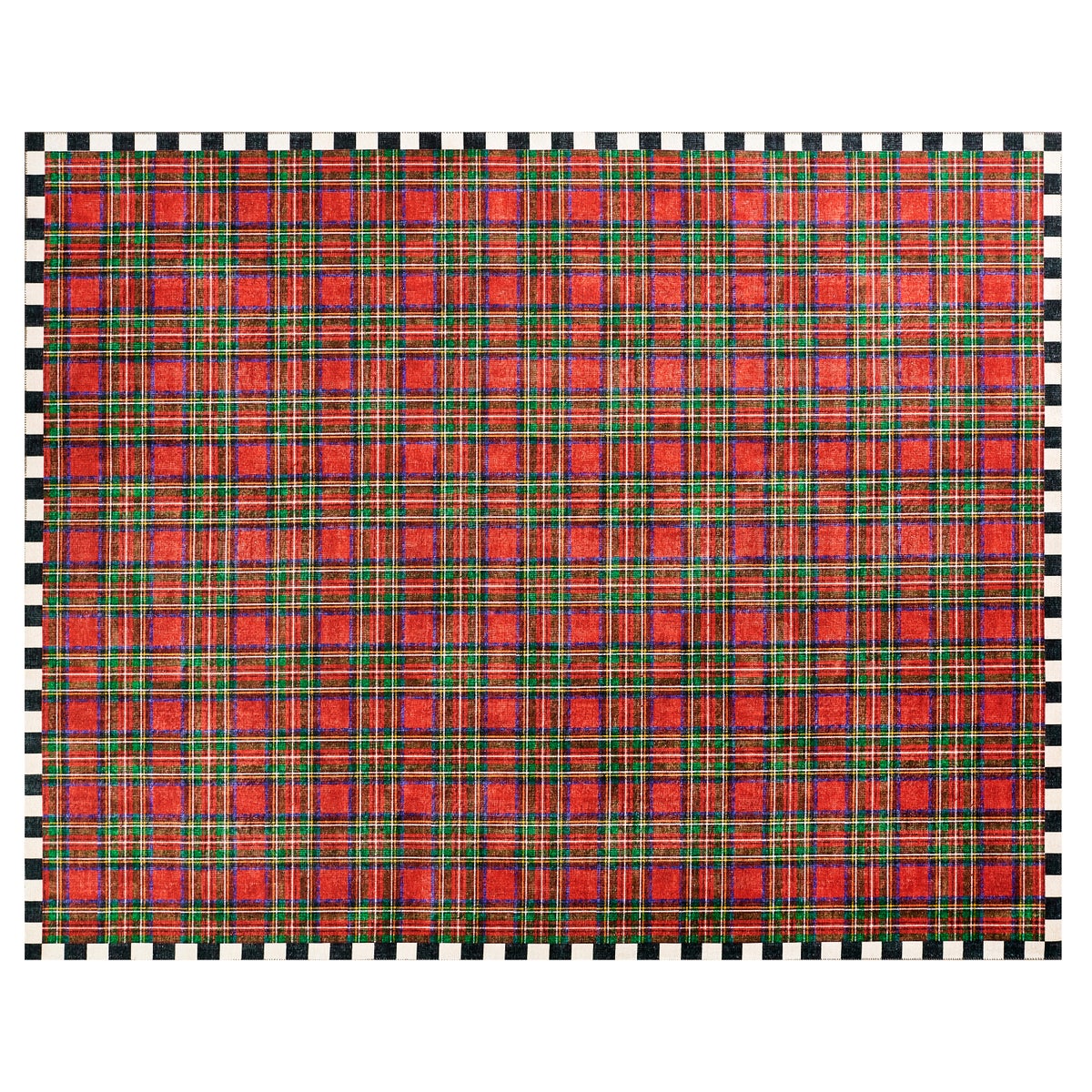 Royal Stewart Tartan Red 8' x 10' Washable Rug