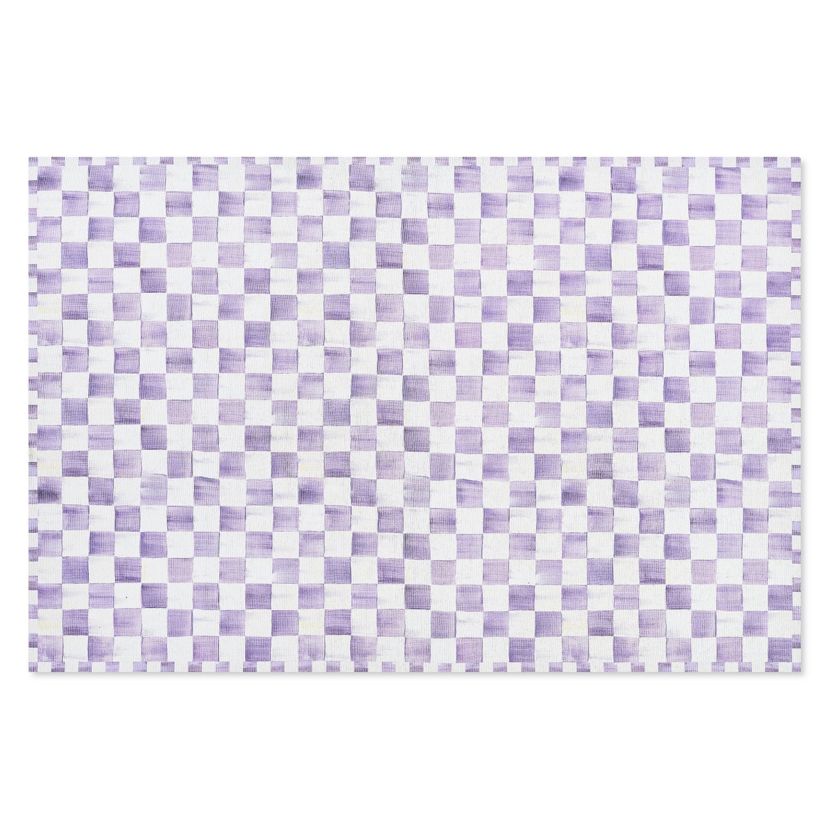 Violet Checkered 5' x 7'6" Washable Rug