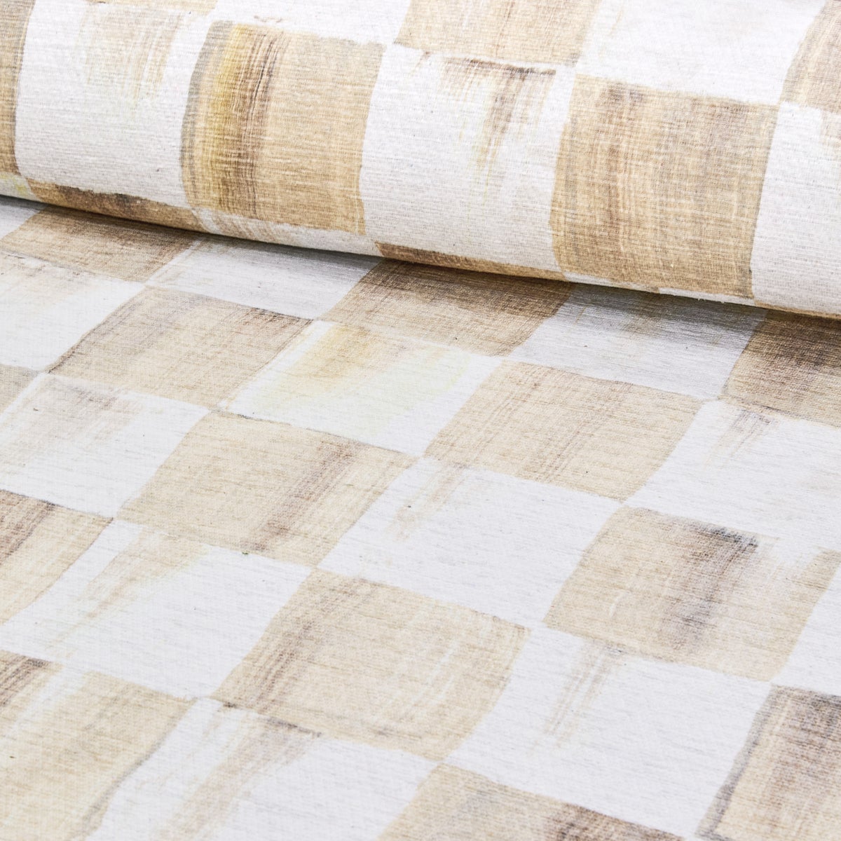 Mocha Checkered 8' x 10' Washable Rug - Image 3