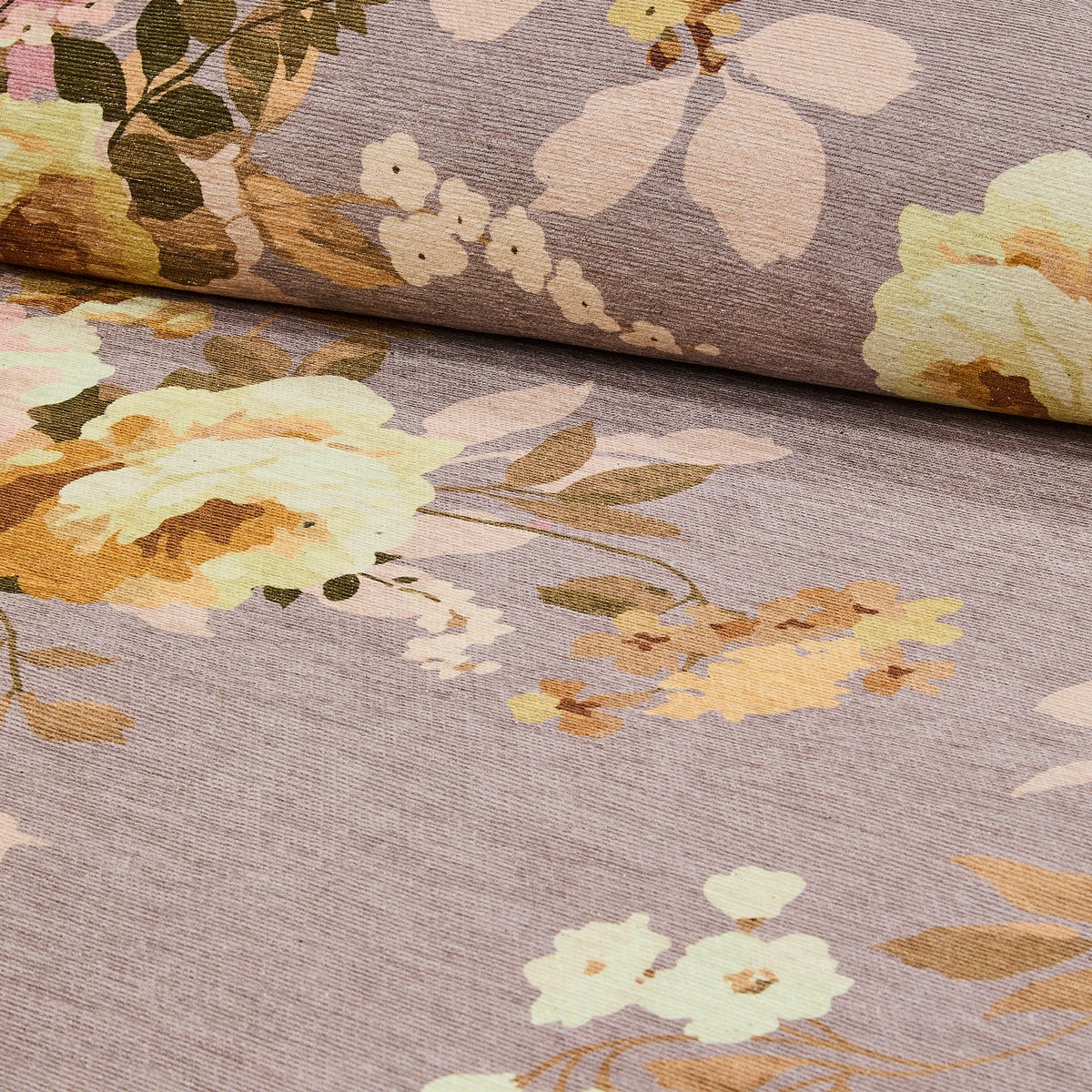 Taupe Wild Rose 5' x 7'6" Washable Rug - Image 2