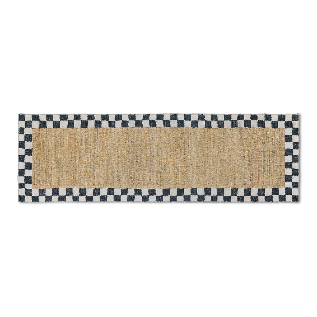 Naturals Check 2'6" x 8' Washable Runner