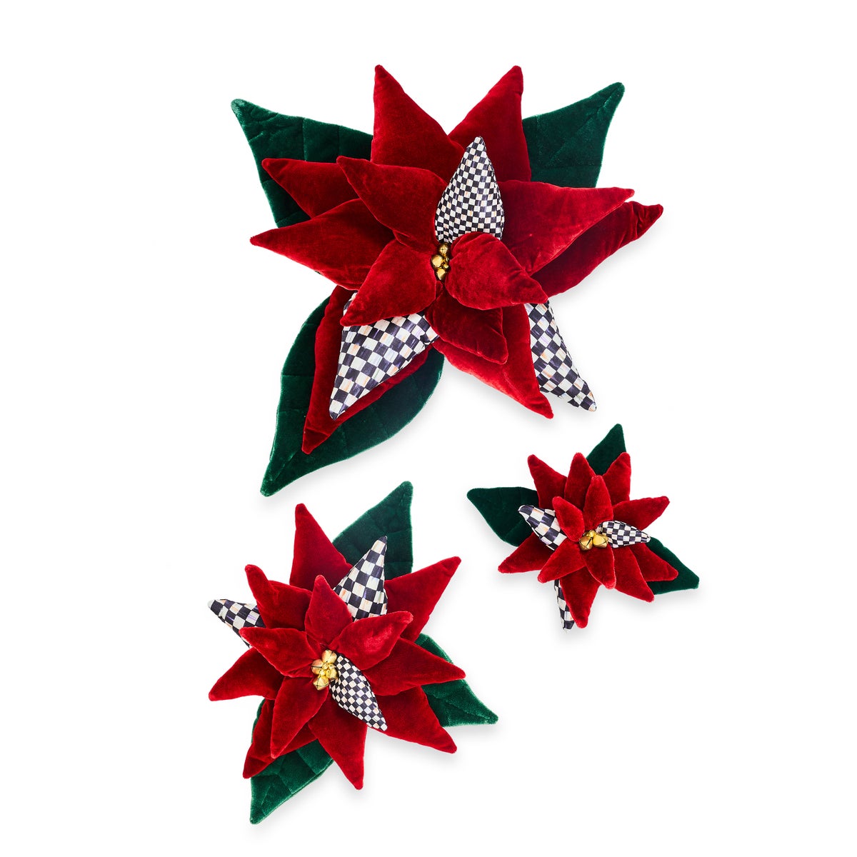 Red Velvet Medium Poinsettia - Image 3