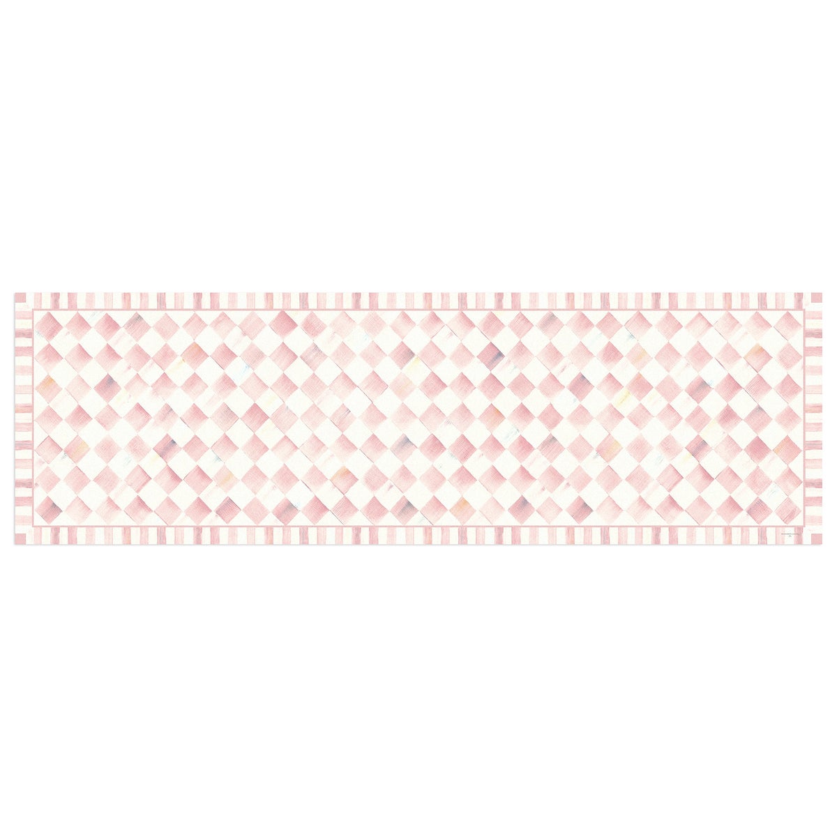 Rosy Check 2'6" x 8' Runner Floor Mat