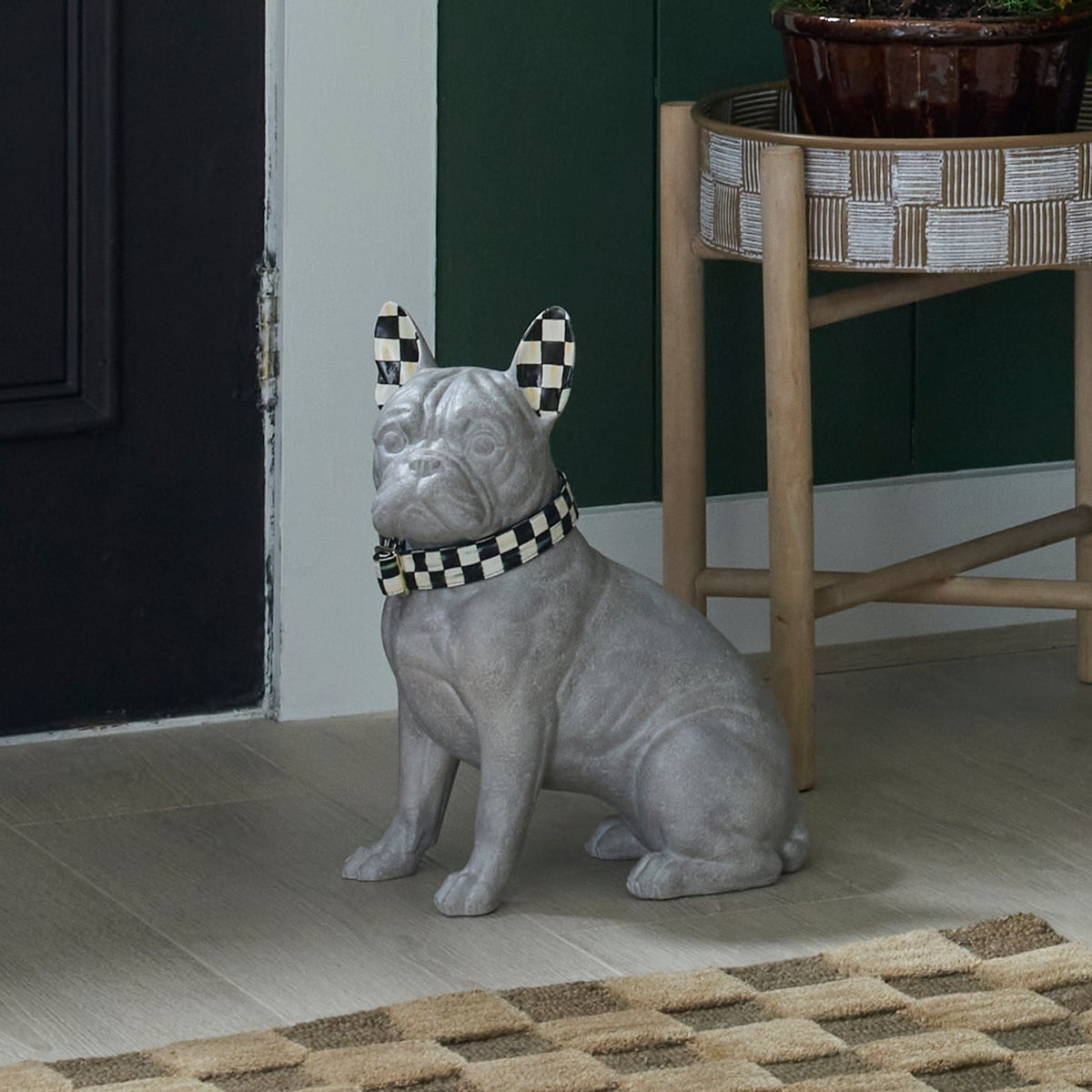 Courtly Check French Bulldog Figurine - Image 2
