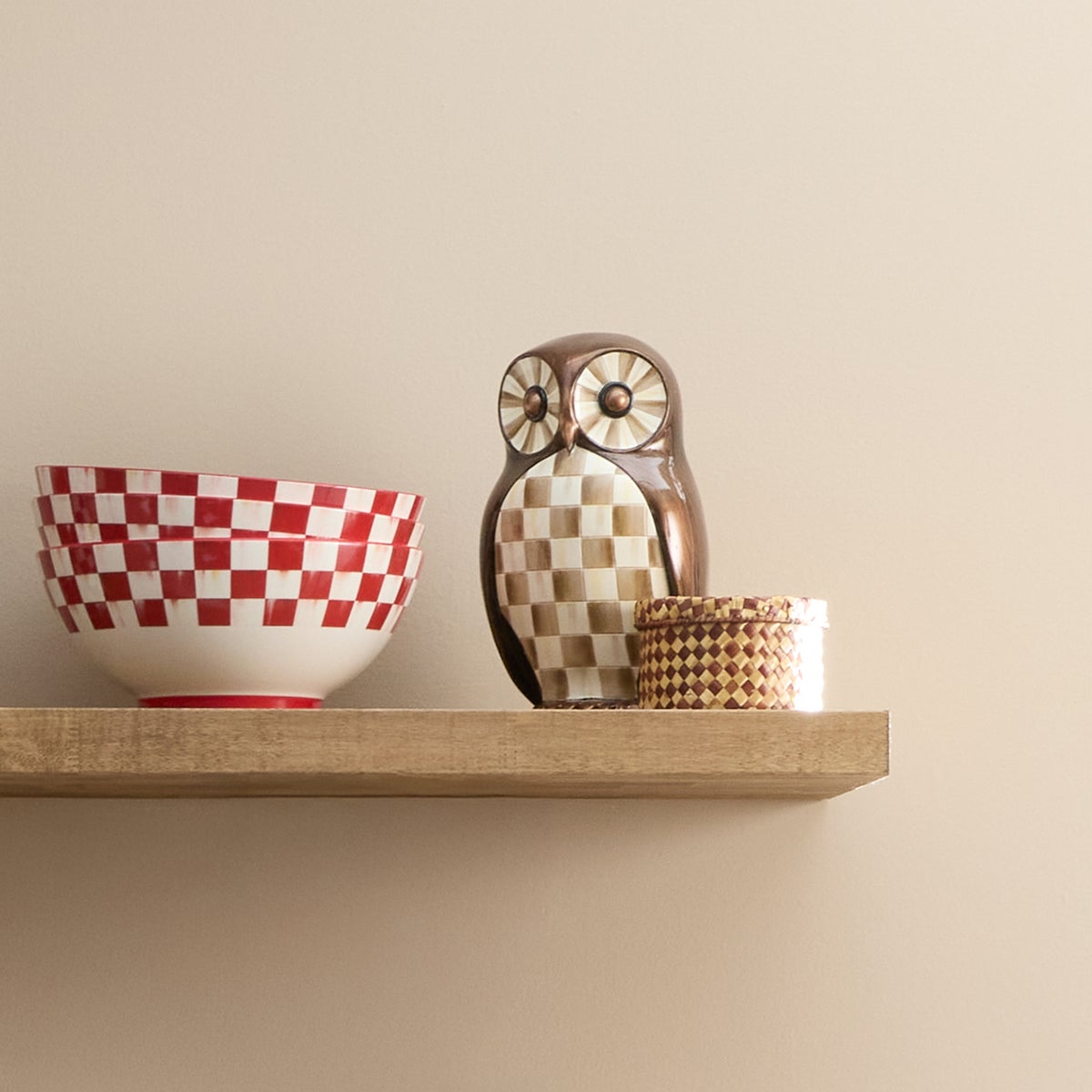Mocha Check Owl - Image 4