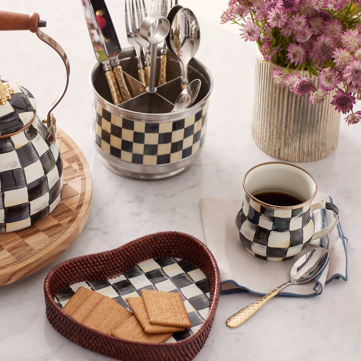 Courtly Check Supper Club Flatware Caddy - Image 3