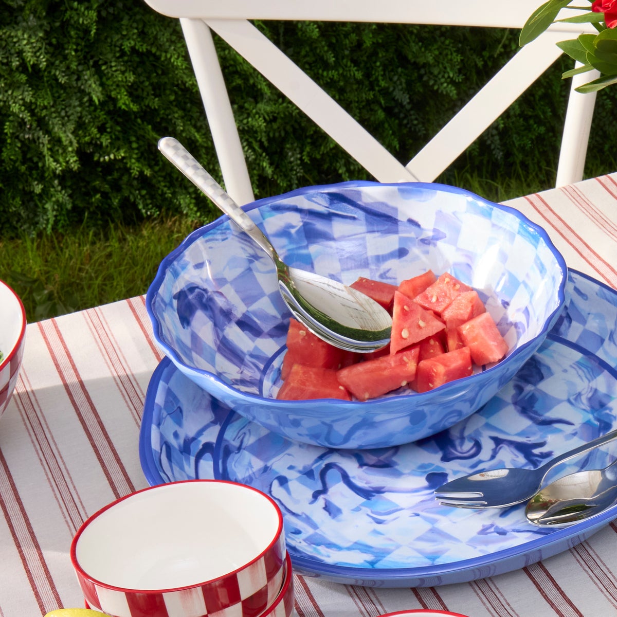 Sterling Check Bistro Serving Spoon - Image 2