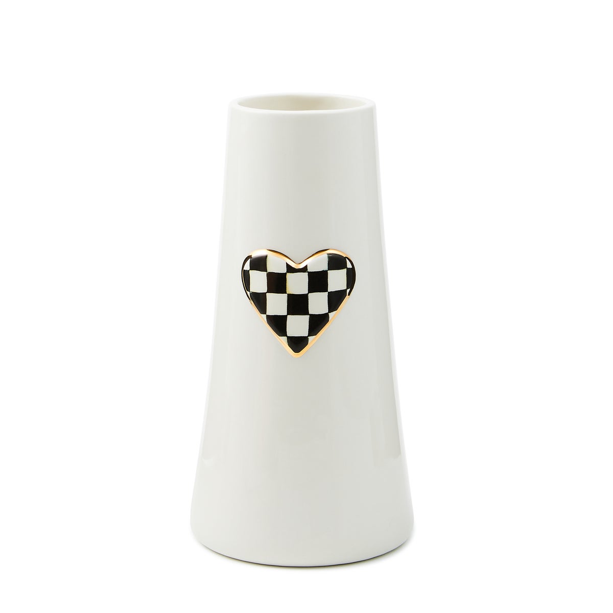Courtly Check Tall Heart Vase