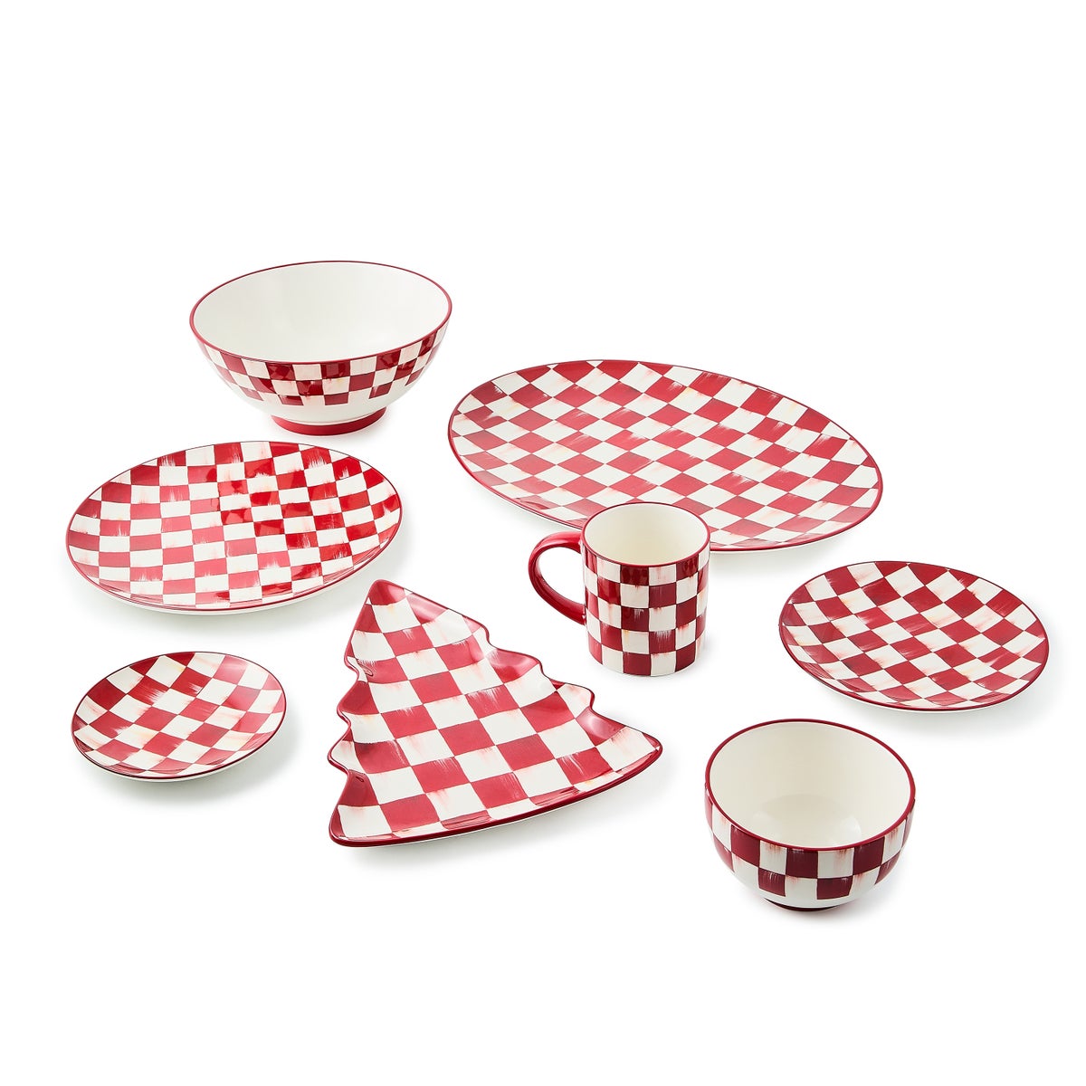 Cherry Check Serving Bowl - Image 3