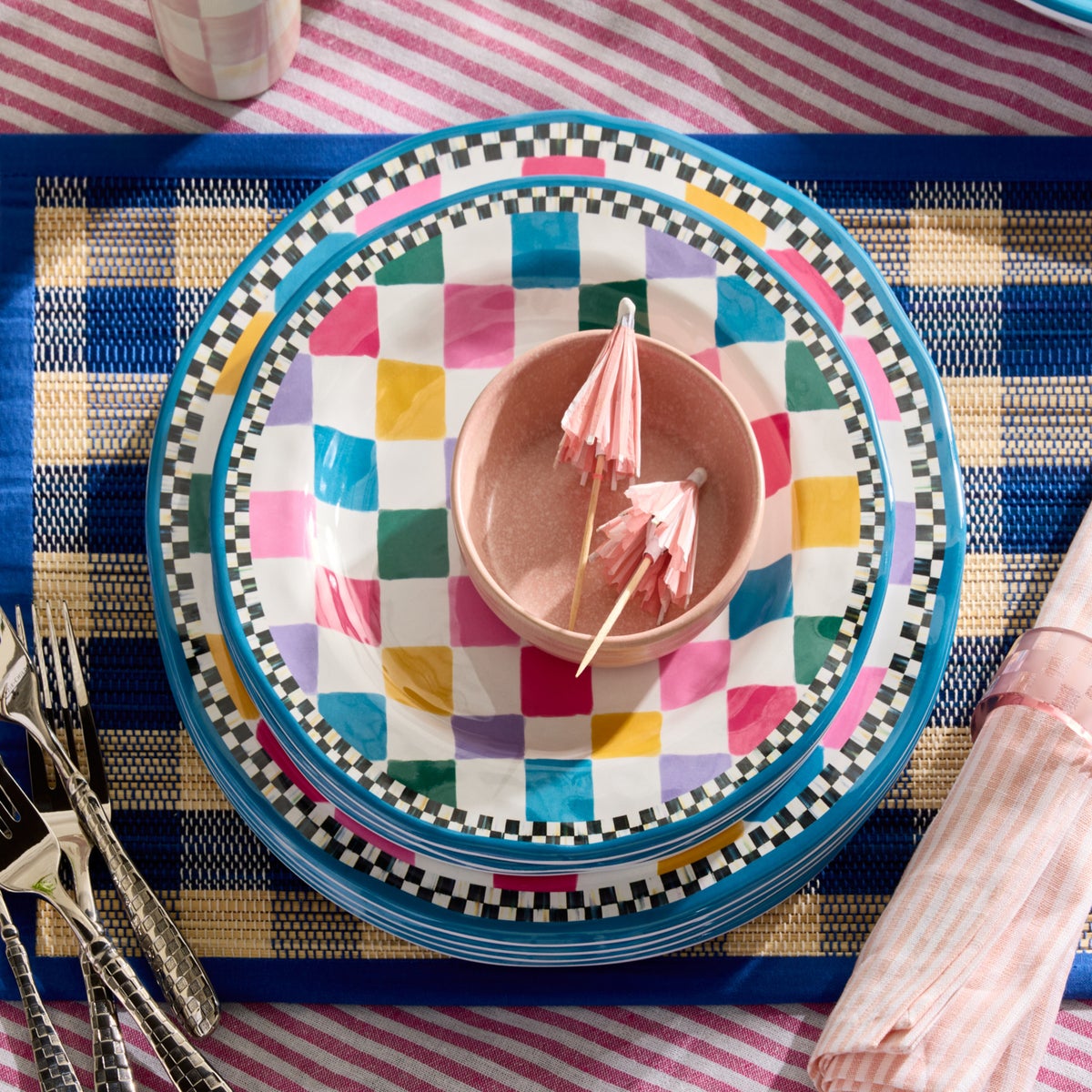 Jamboree Melamine Salad Plates, Set of 4 - Image 2