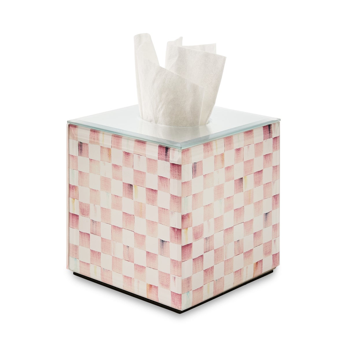 Rosy Check Glass Boutique Tissue Cover - Image 2