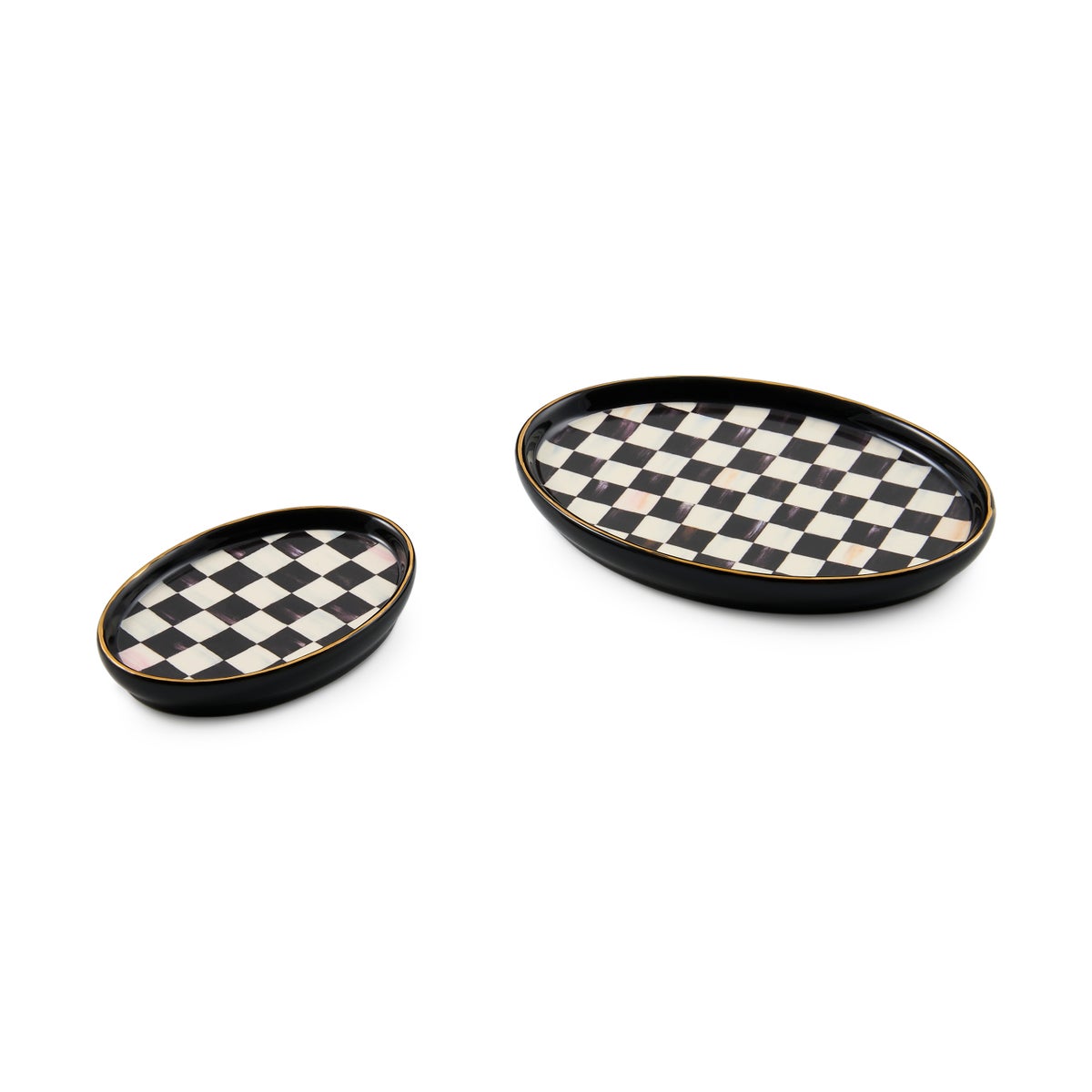Courtly Check Oval Trinket Dishes, Set of 2 - Image 3