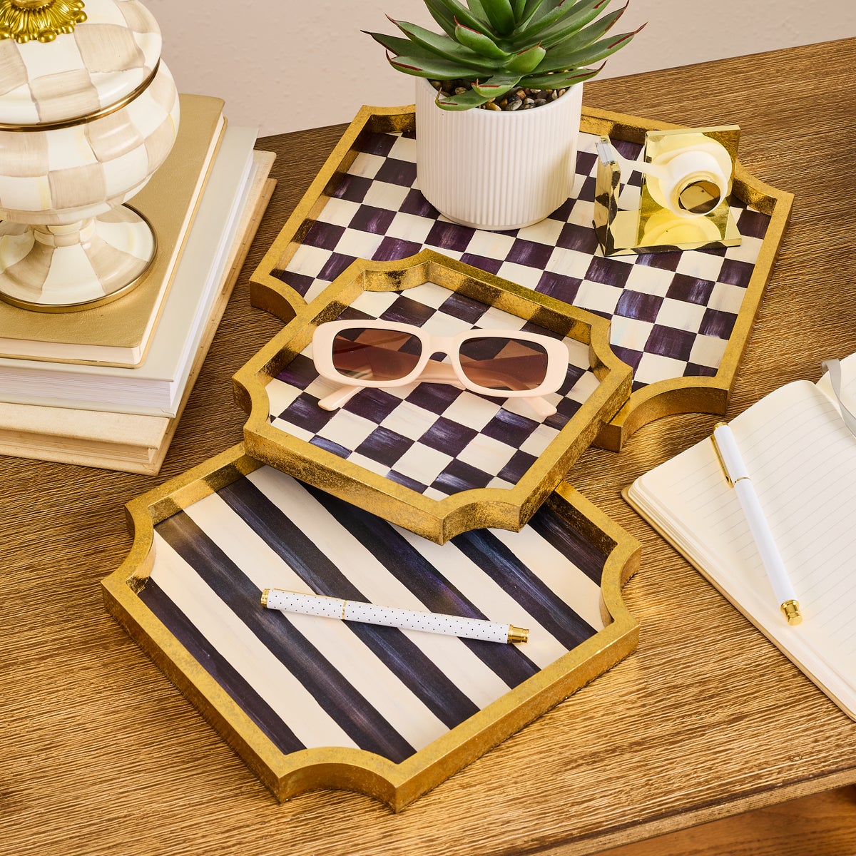 Courtly Stackable Trinket Trays, Set of 3 - Image 2