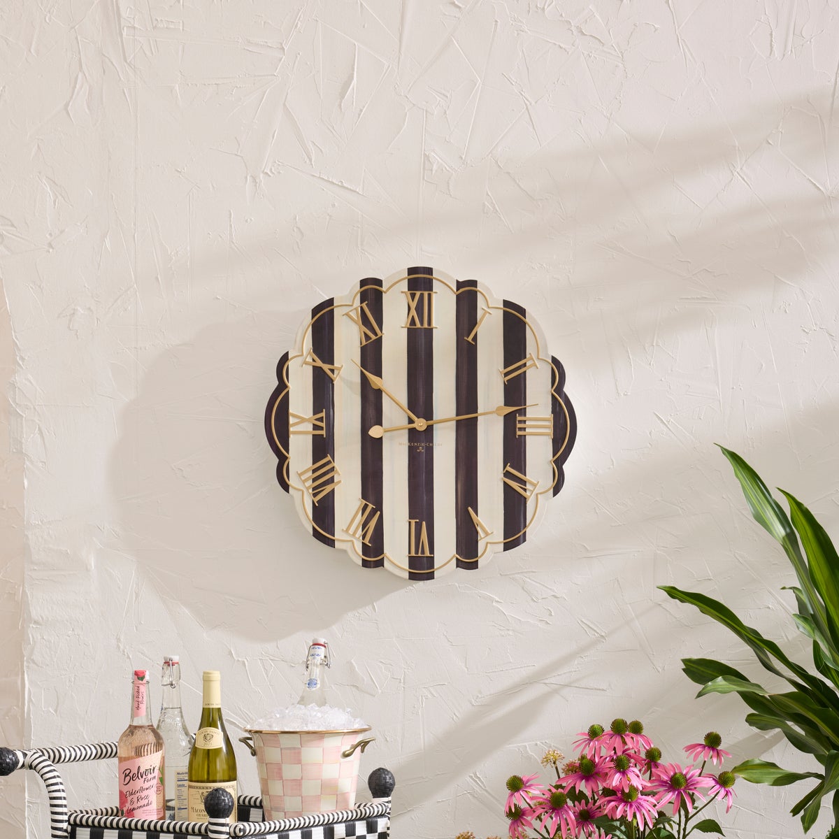 Courtly Stripe Wall Clock - Image 2