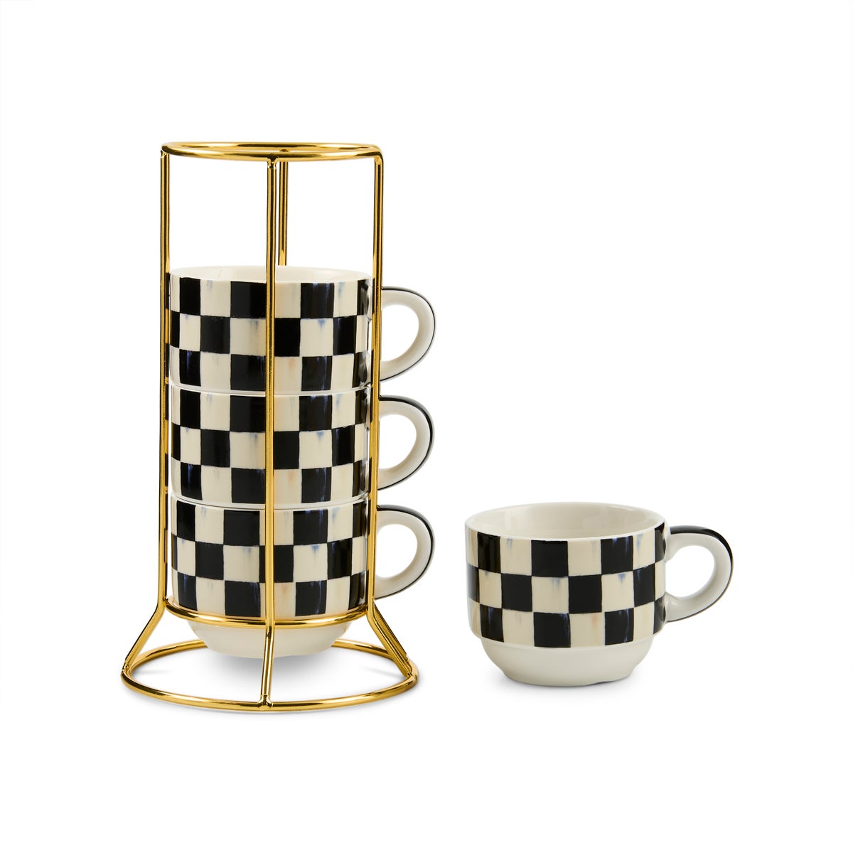 Courtly Check Cappuccino Cup Tower - Image 3