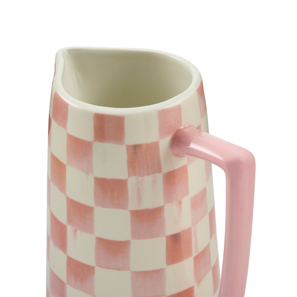 Rosy Check Farmhouse Pitcher - Image 3