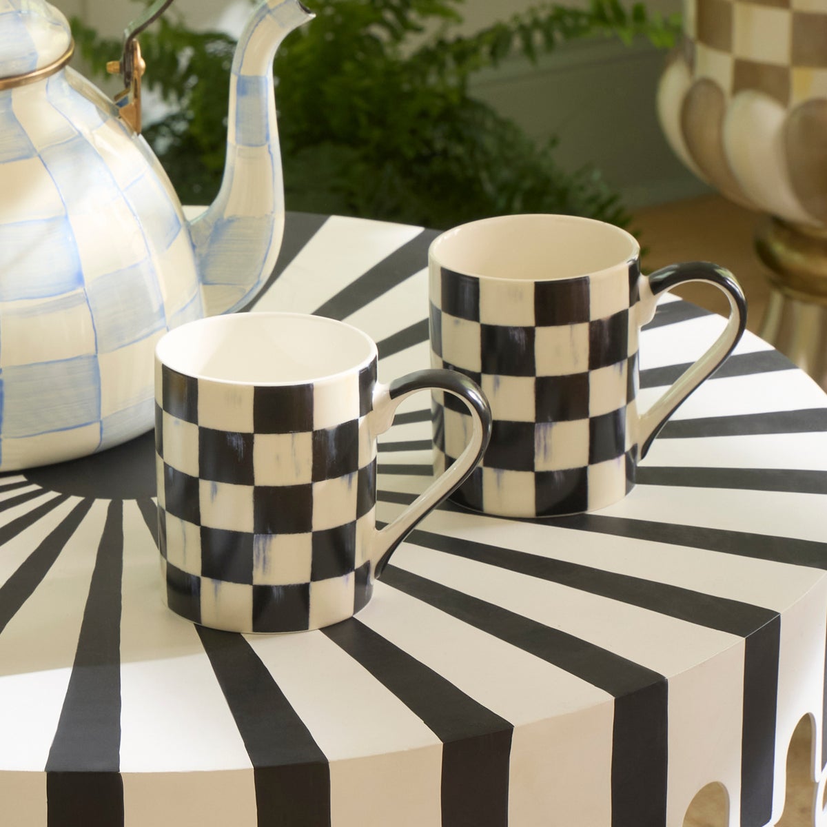 Courtly Check Porcelain Mug - Image 8