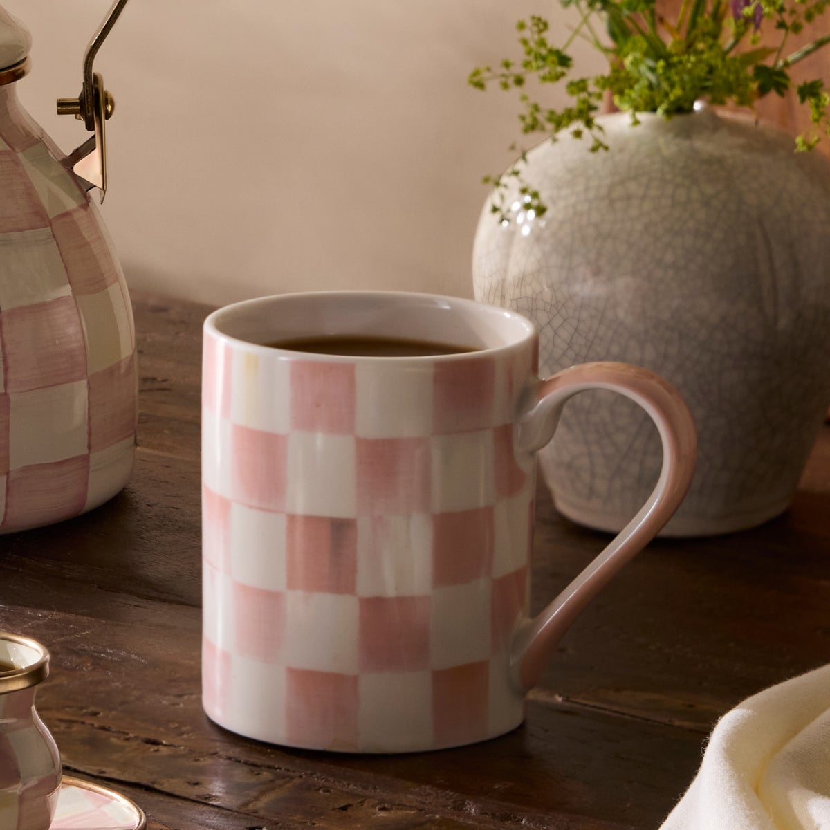 Rosy Check Porcelain Mug - Image 2