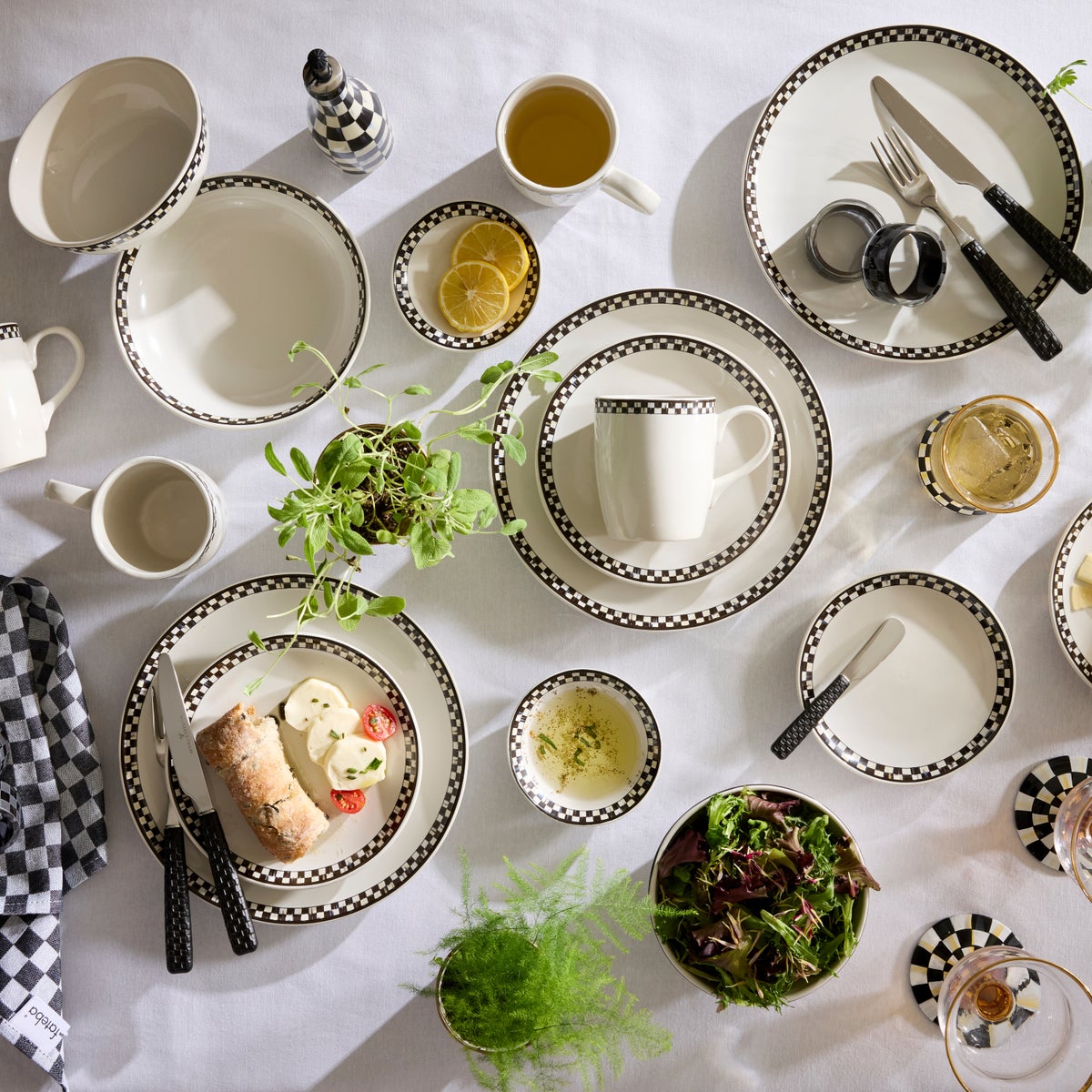 Courtly Check Everyday Small Plates, Set of 4 - Image 4
