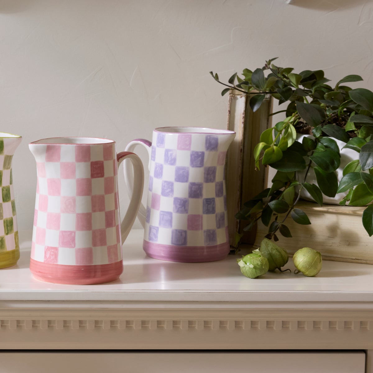 Lilac Check Pitcher - Image 4