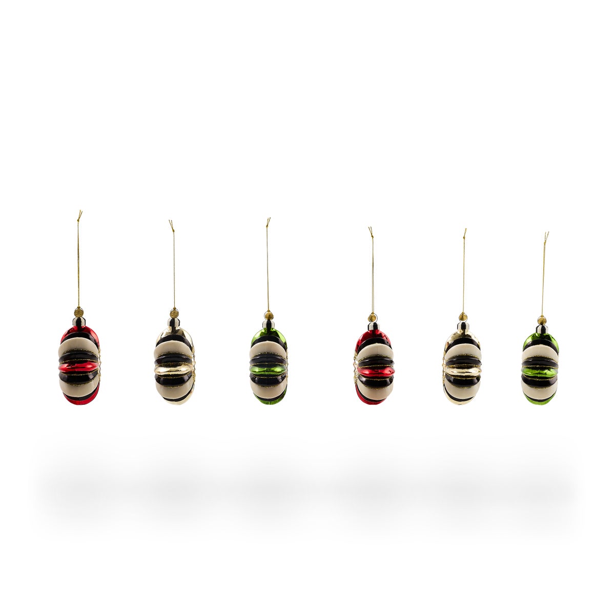 Traditional Reflector Star Glass Ornaments, Set of 6 - Image 4