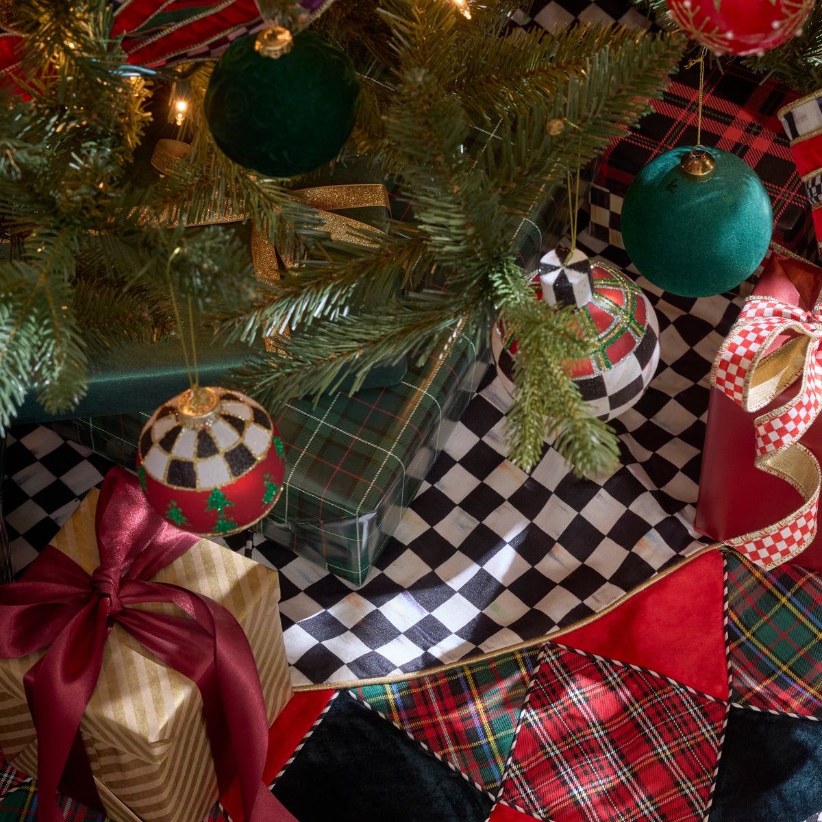 Tartan Glass Ball Ornaments, Set of 6 - Image 3