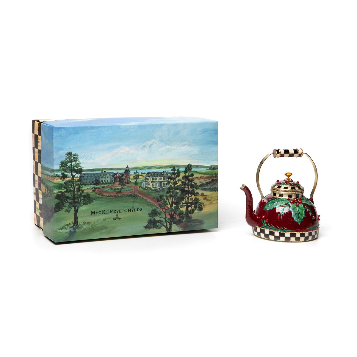 Holiday Kettle Glass Ornament - Image 2