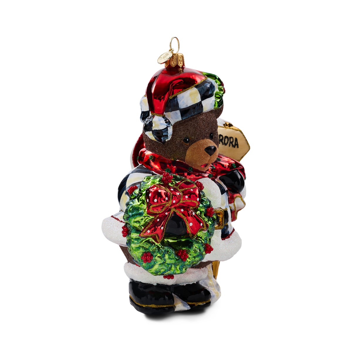 Aurora Teddy Bear Glass Ornament - Image 5