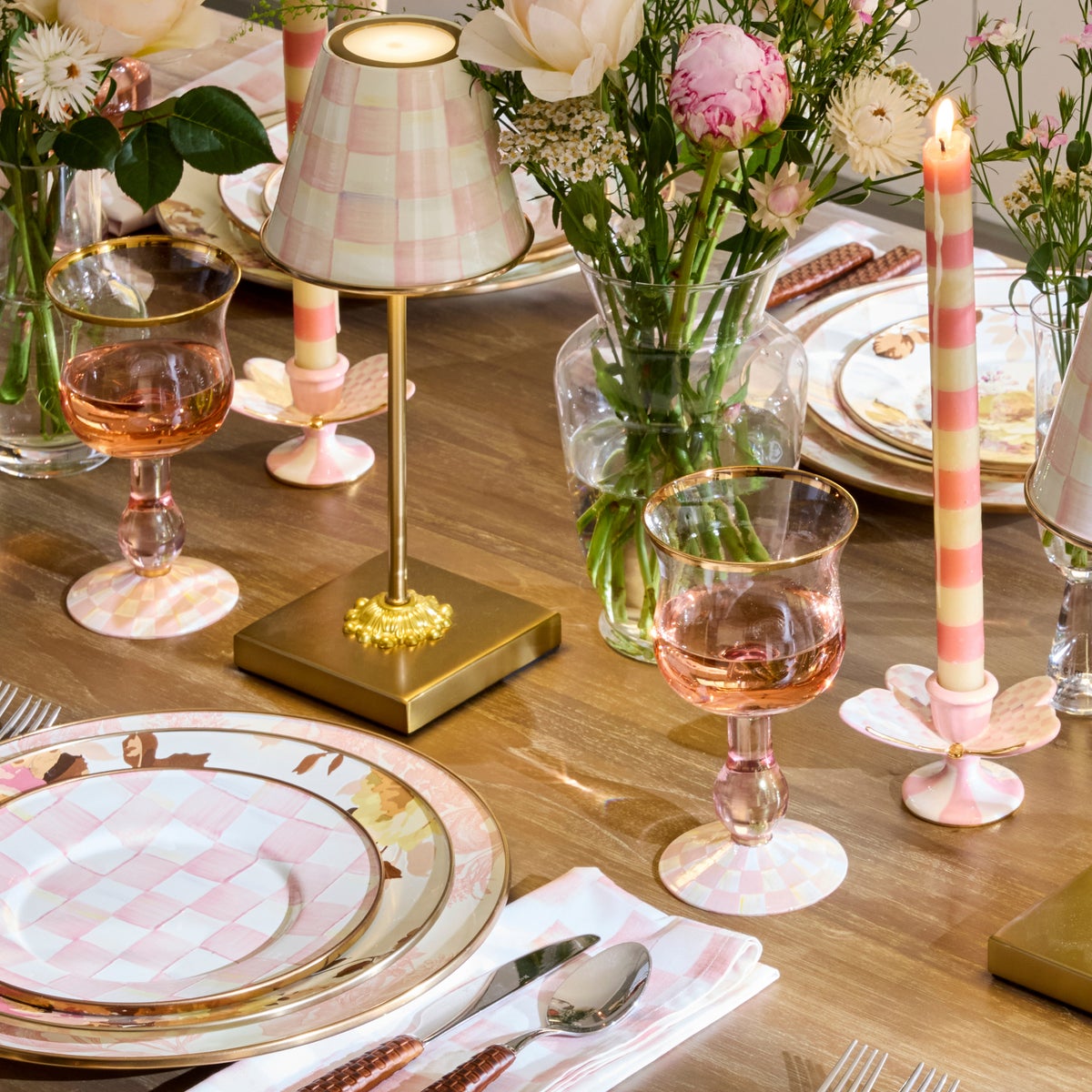Rosy Check Wine Glass - Image 6