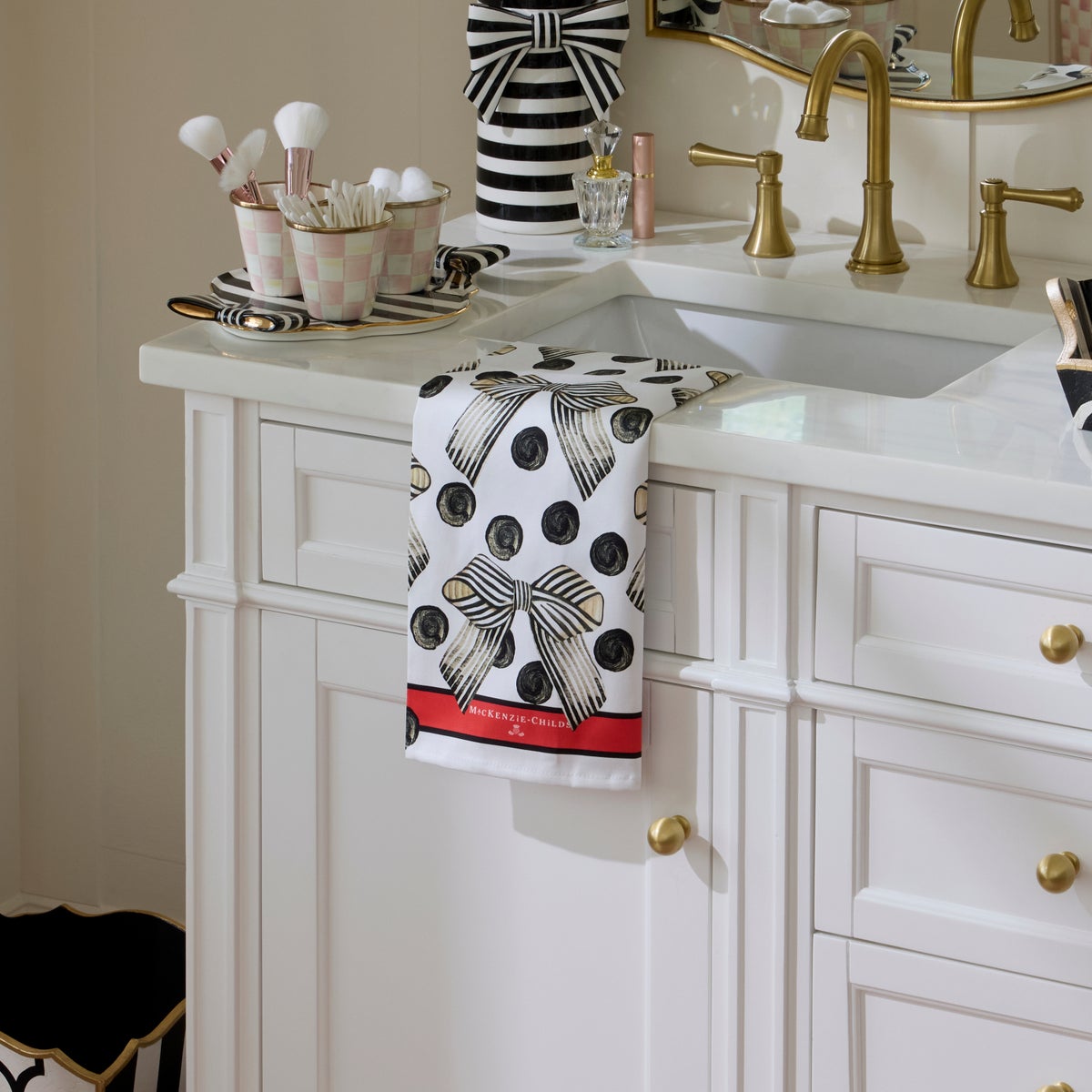 Pretty as a Bow Printed Dish Towel - Image 2