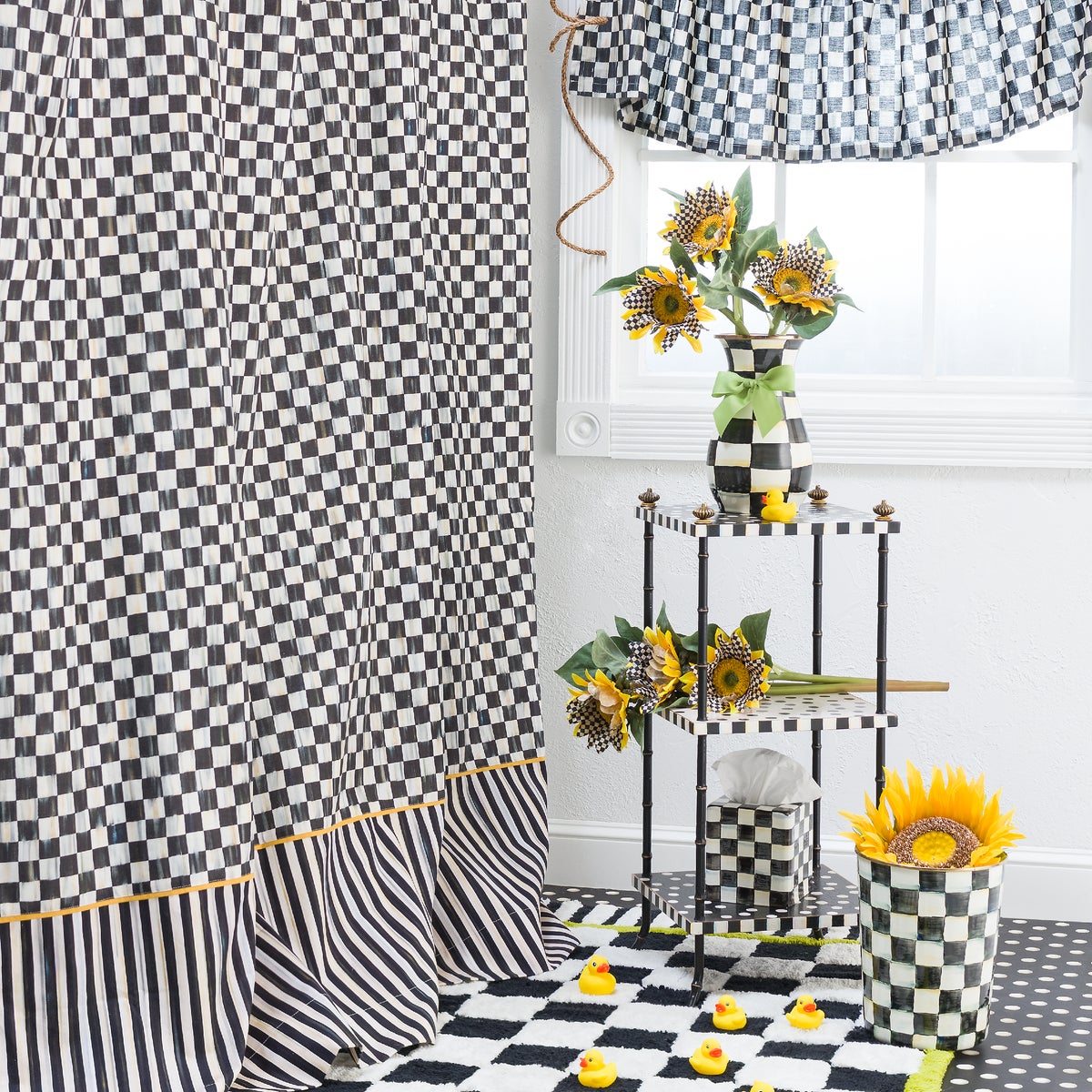 Courtly Check Shower Curtain - Image 6
