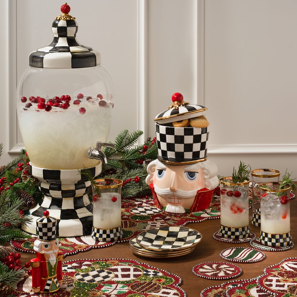 Jolly Ornaments Beaded Placemat - Image 2