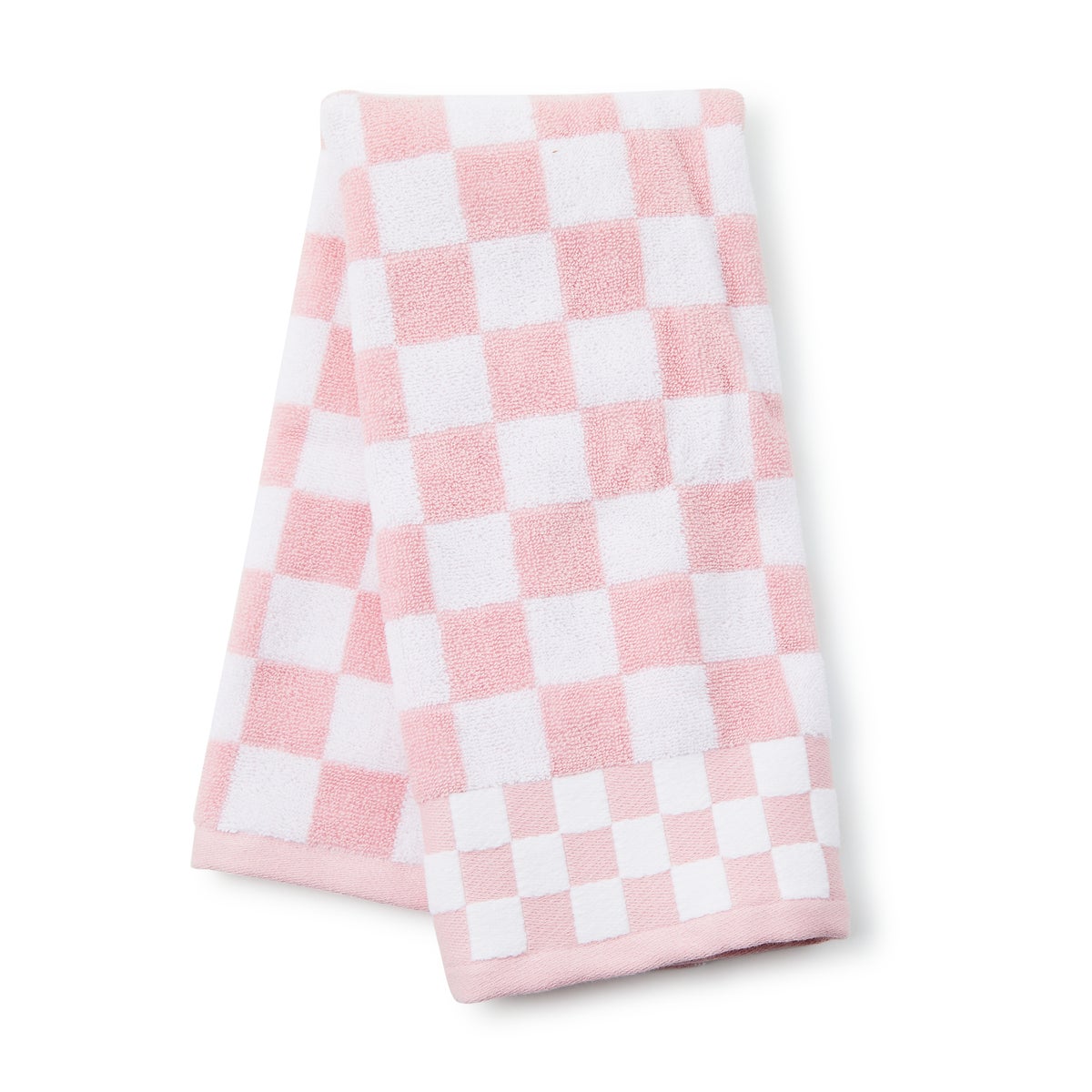 Rosy Check Hand Towel