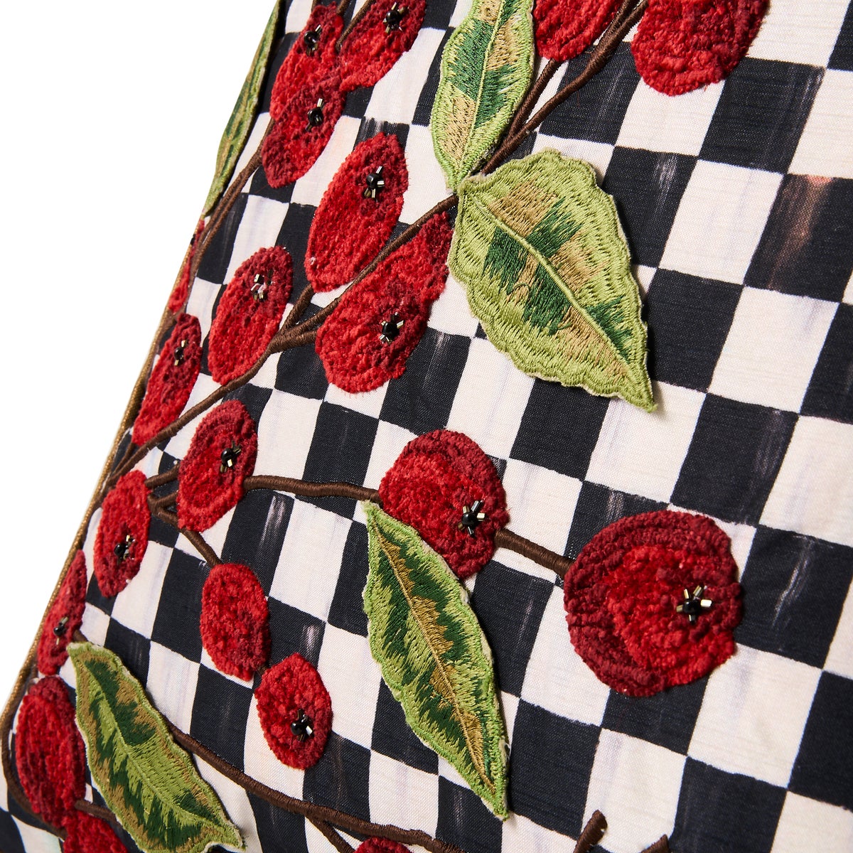 Courtly Check Holly Throw Pillow - Image 4