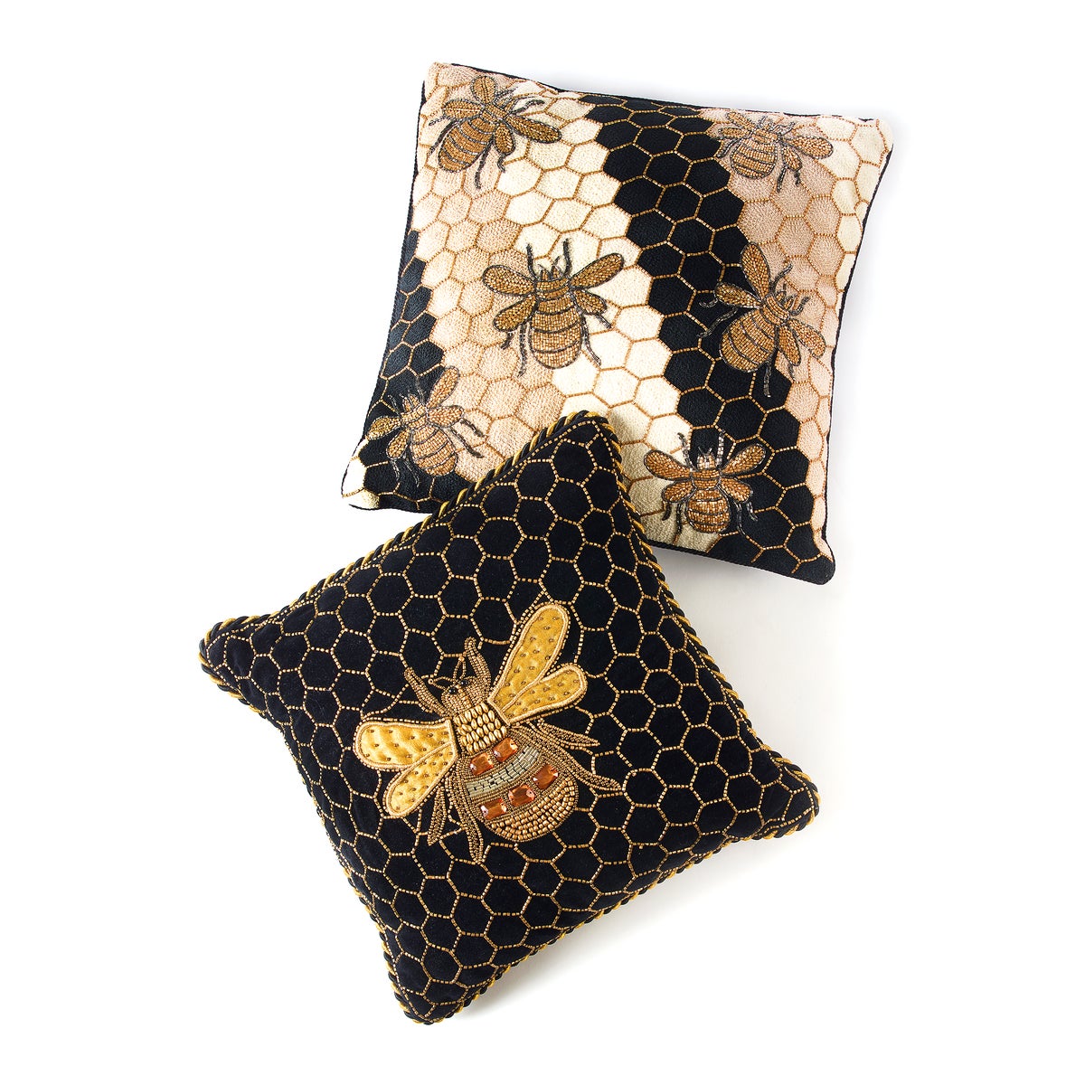 Queen Bee Black Throw Pillow - Image 5
