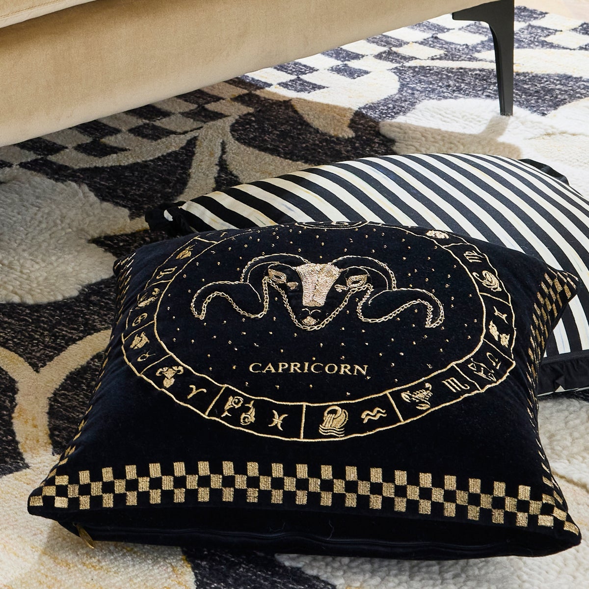 Capricorn Zodiac Throw Pillow - Image 3