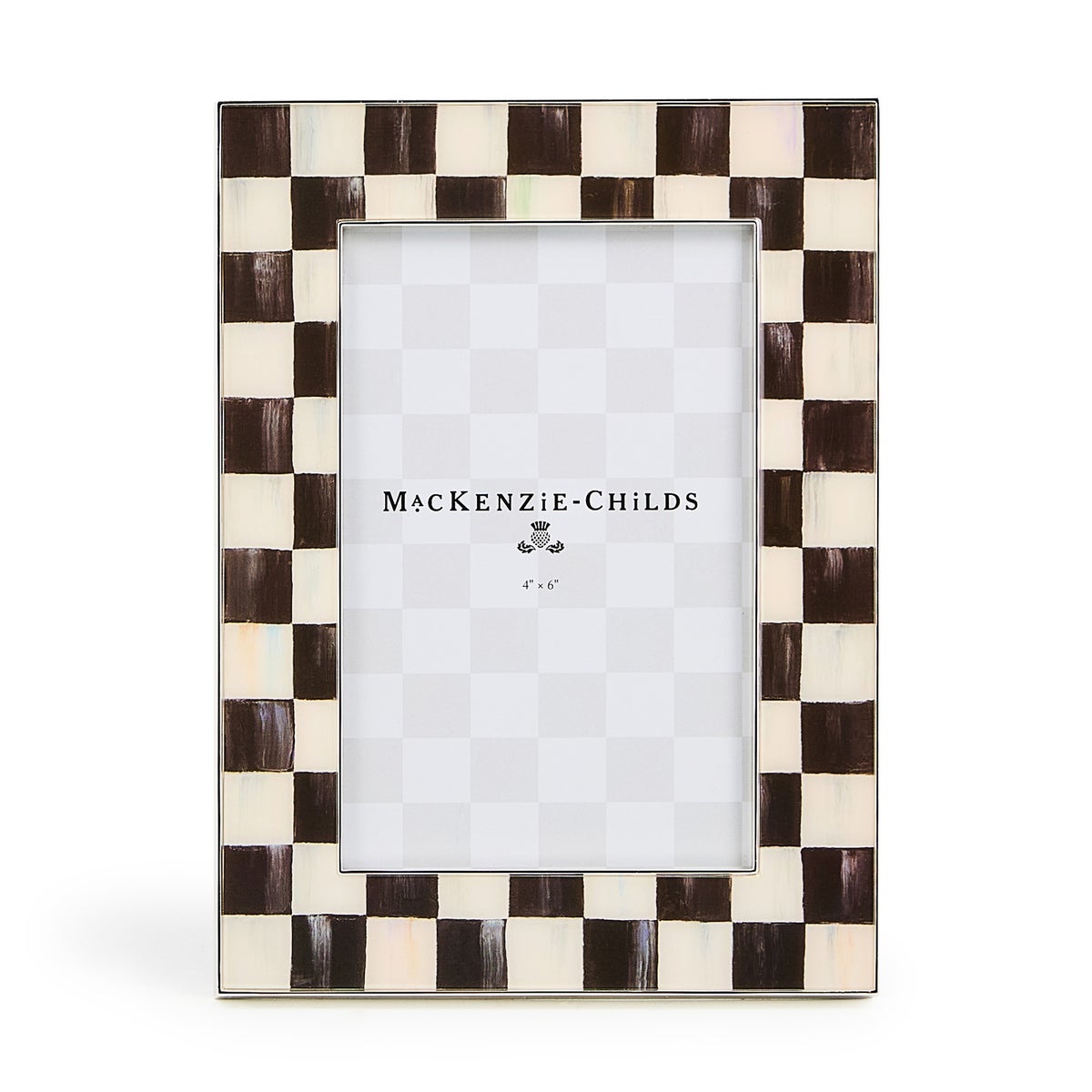 Courtly Check Silver Plated 4" x 6" Frame