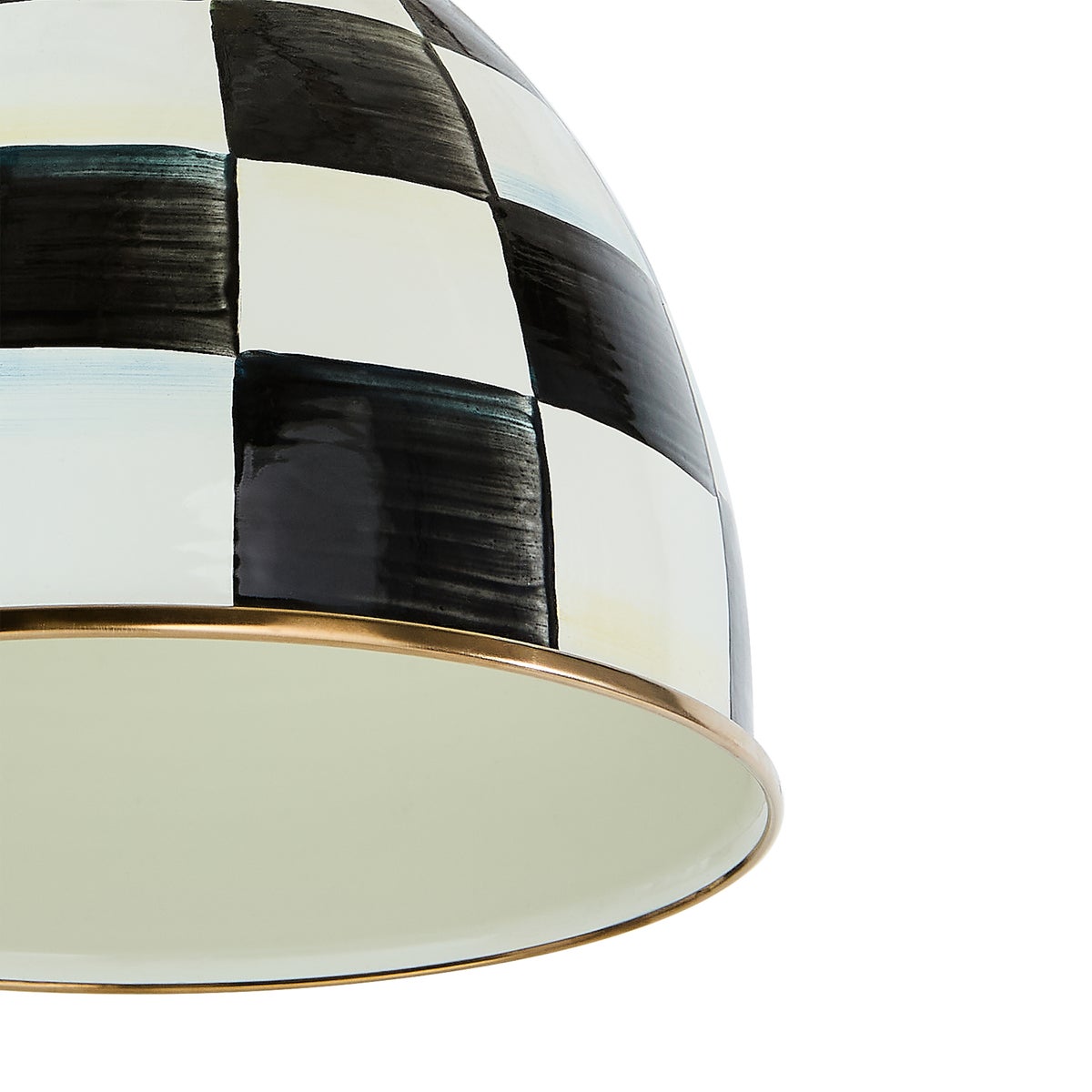 Courtly Check 8" Dome Pendant Lamp - Image 4